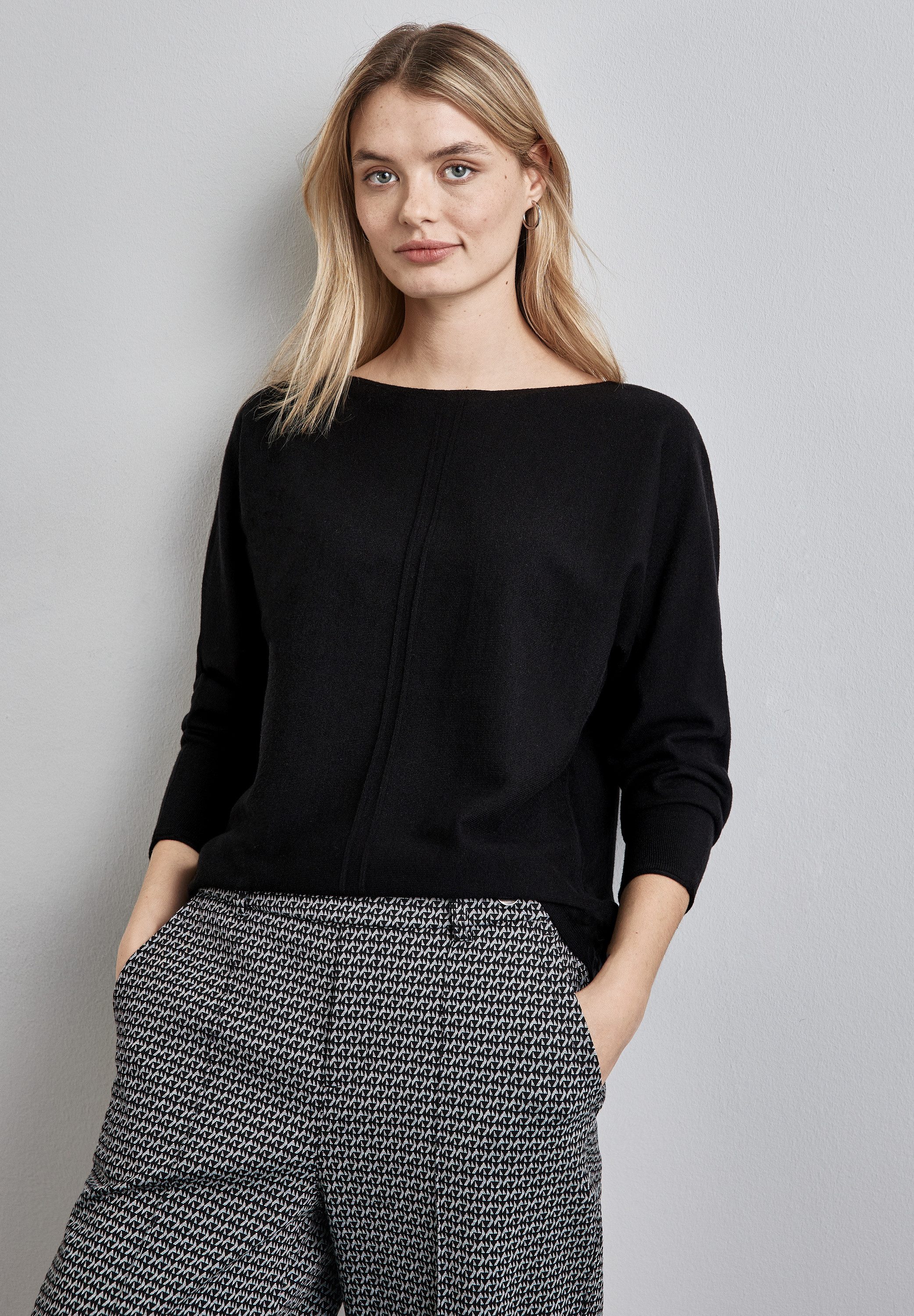 STREET ONE Strickpullover im Dolman-Stil, mit günstig online kaufen