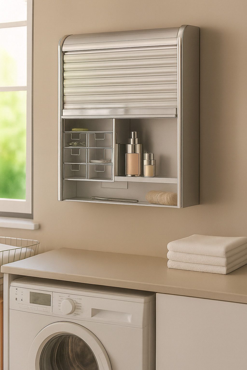 Bischof Medizinschrank Salus, silbergrau