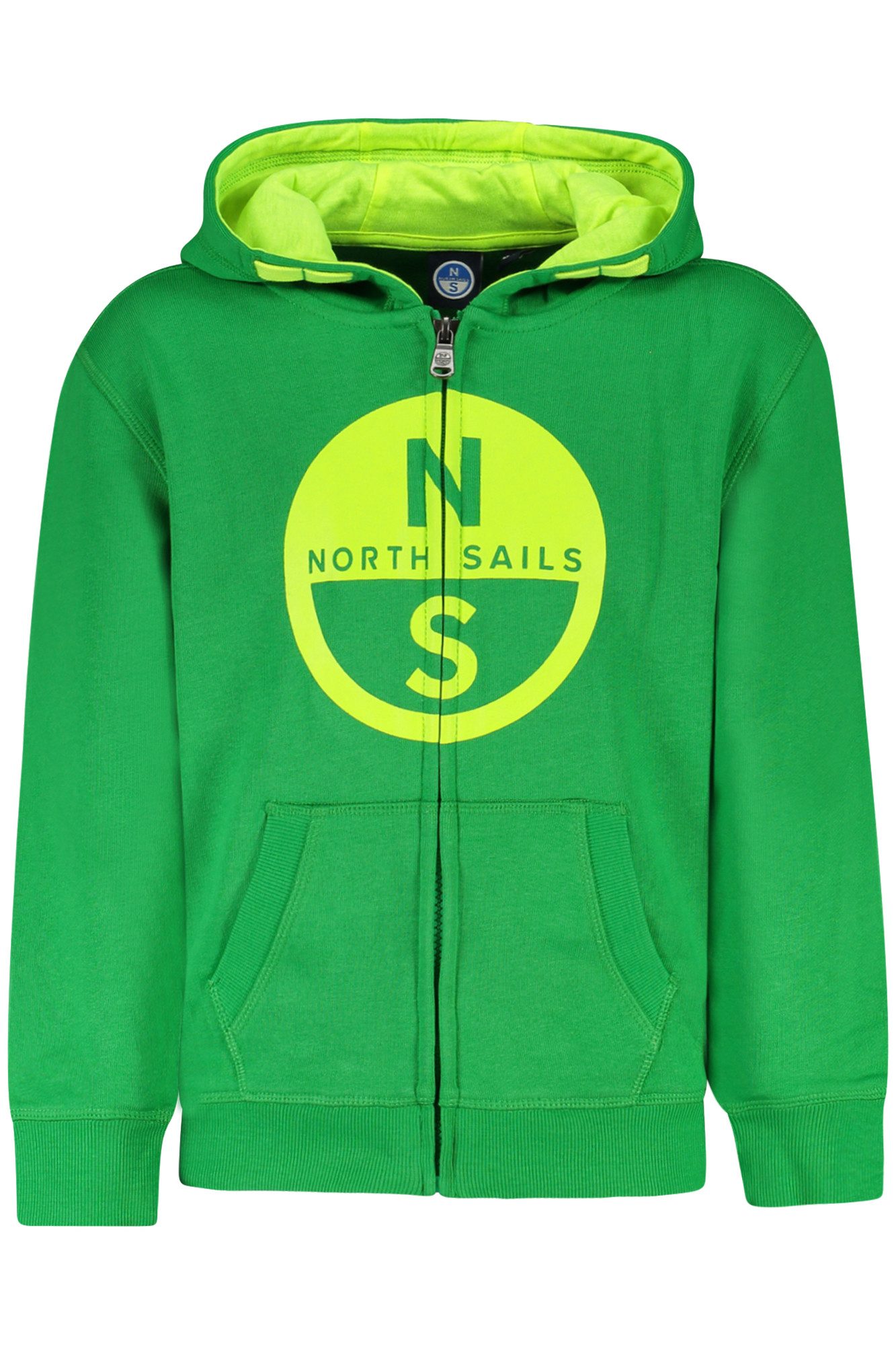 North Sails Sweatshirt Grünes Kapuzen-Sweatshirt für Kinder mit