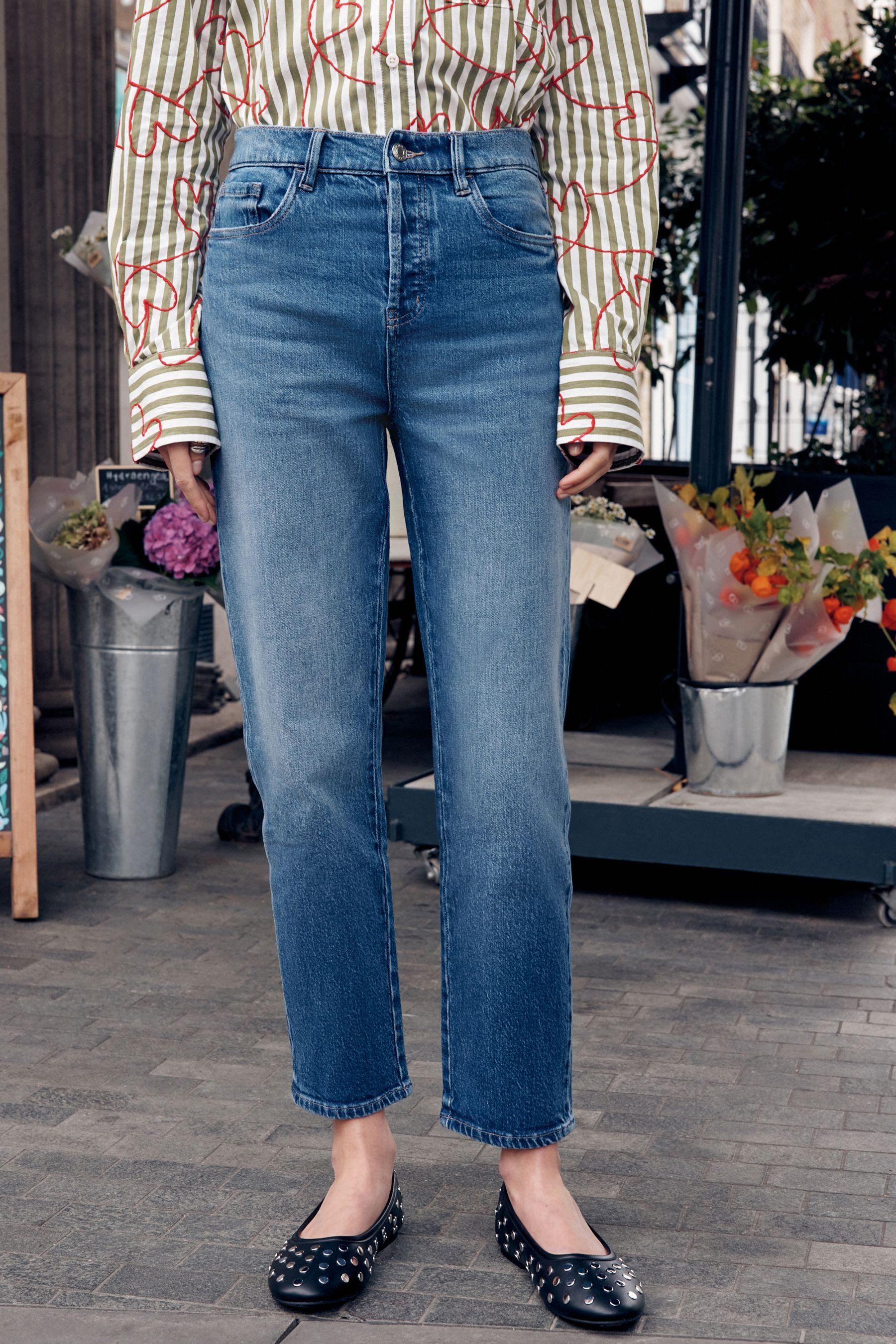 Next Straight-Jeans Stovepipe Jeans mit geradem Bein (1-tlg)