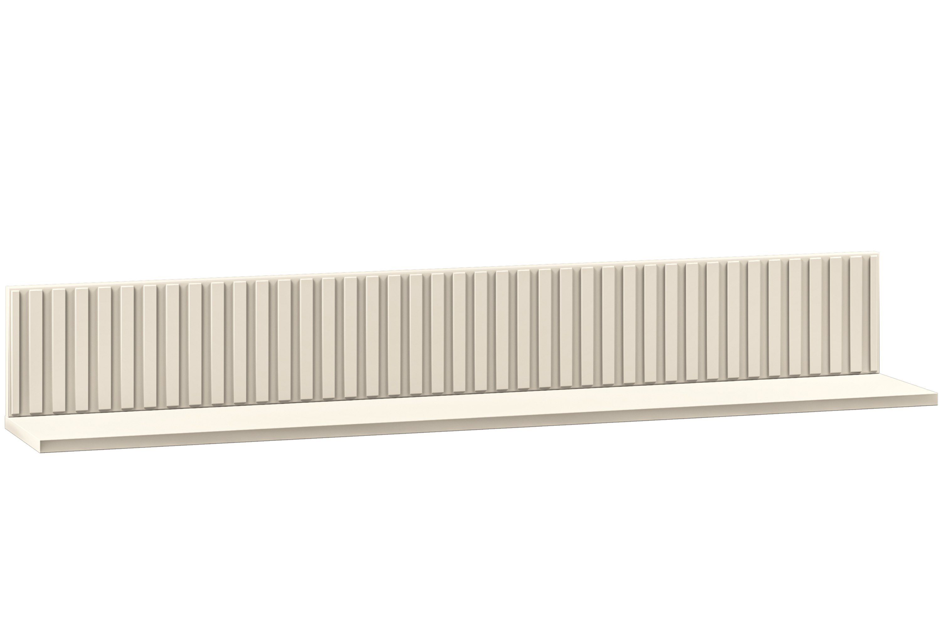 KONSIMO® Wandregal DROMA Wandregal, hergestellt in der EU, elegant mit Riffelung, 120 cm