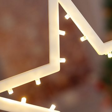 etc-shop LED Dekolicht, LED Deko Steh Lampe Stern Weihnachts Beleuchtung X-MAS Lampe