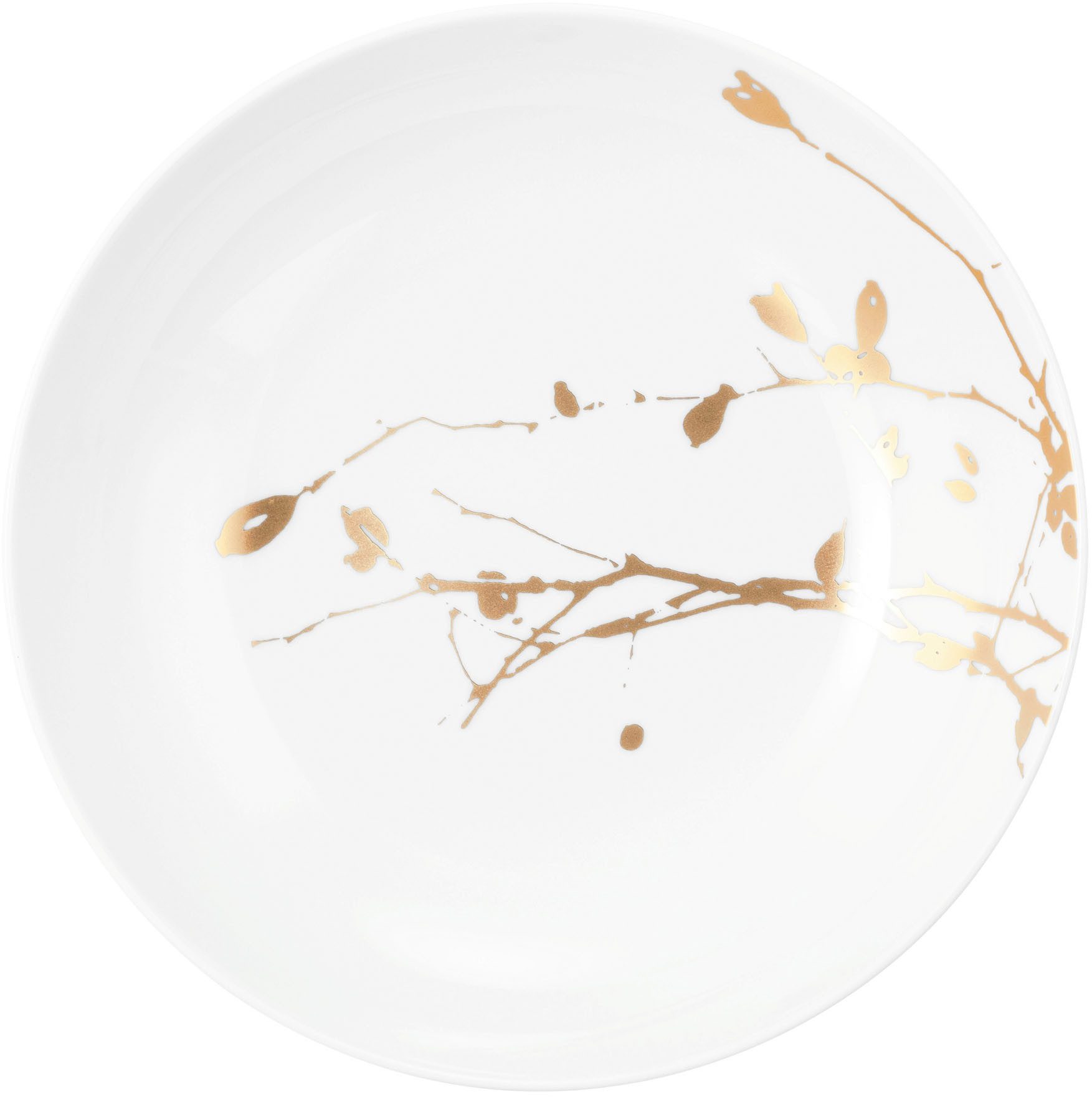 Seltmann Weiden Suppenteller Liberty - Golden Rose Hip, (1 St), Teller rund 21 cm