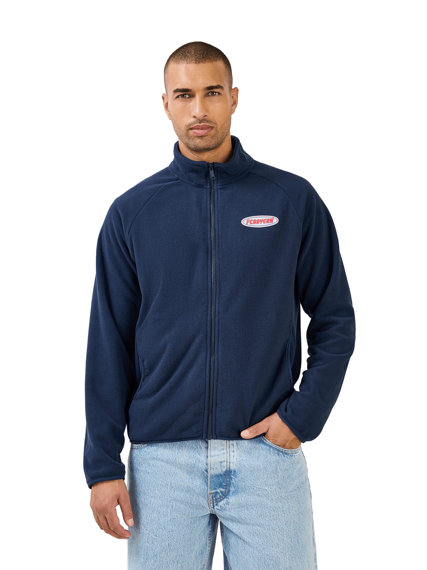 FC Bayern München Windbreaker FC Bayern München, Fleece Jacke Season, Herren, Navy
