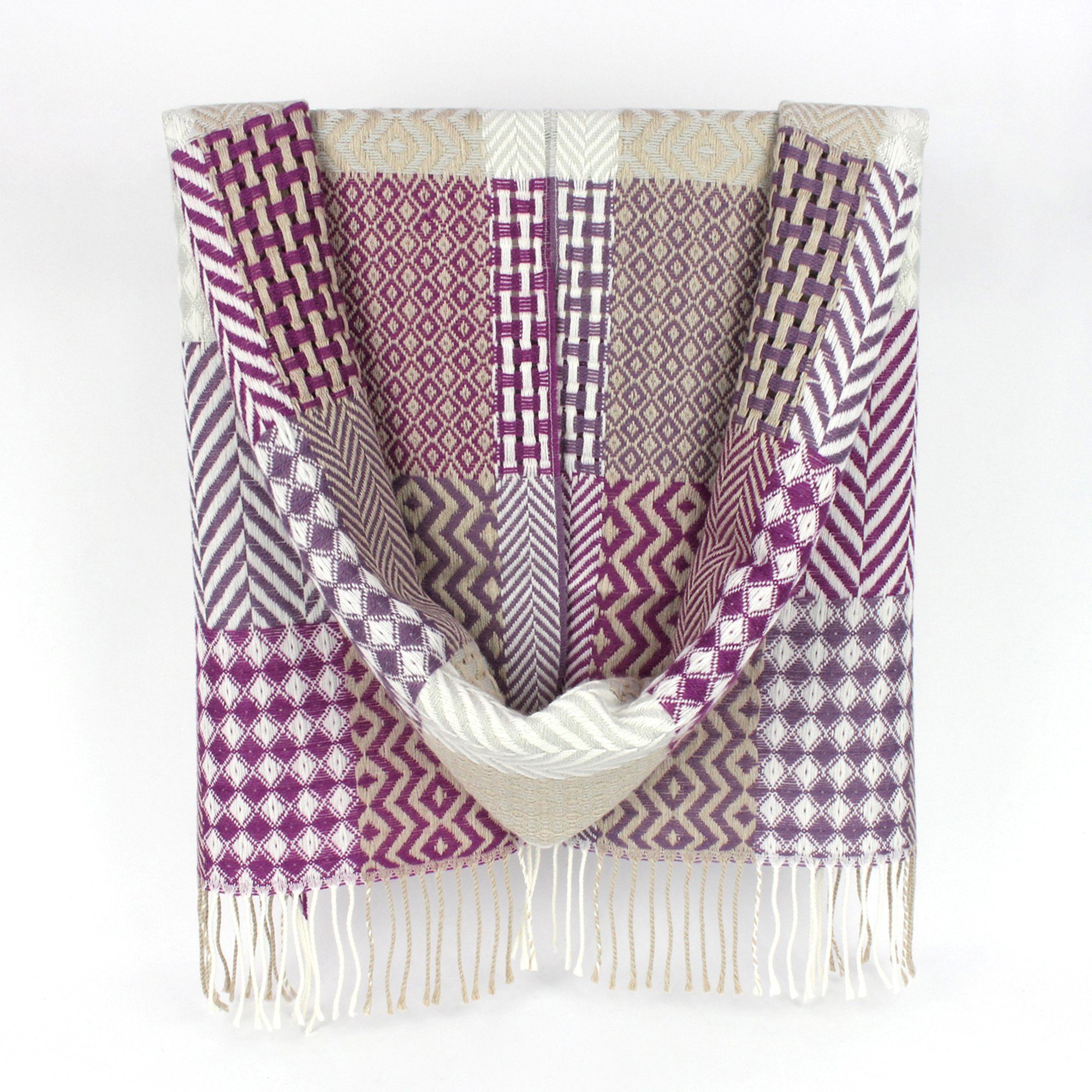 ZEBRO Modeschal Schal "Marfisia", Exclusives Design violett