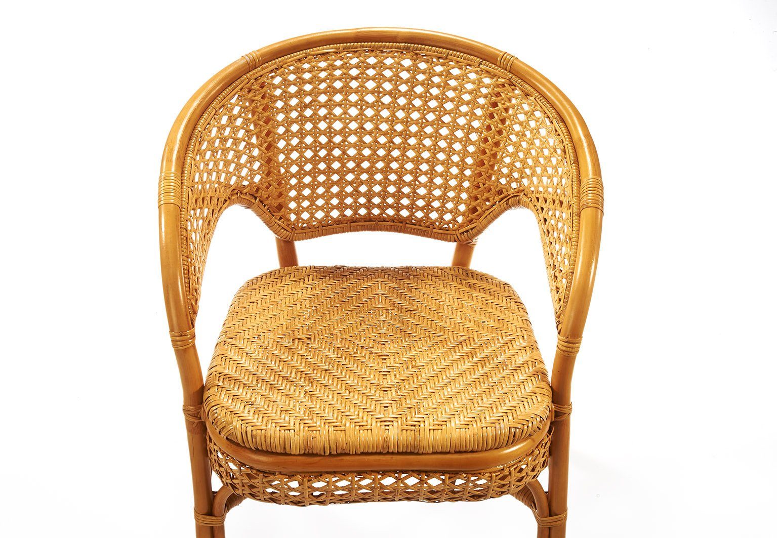 Rattan) Stuhl -NIMES- Wiener Sessel mit Kobolo (aus Rattanstuhl Geflecht