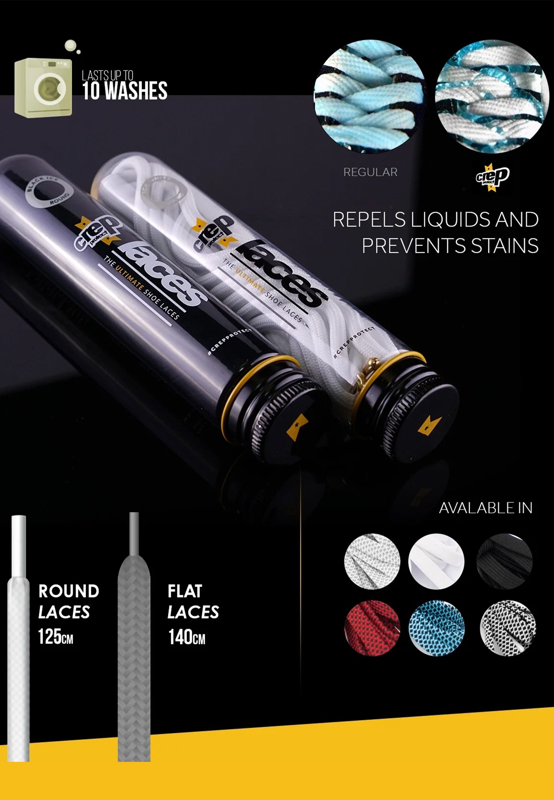 Crep Protect Reinigungsbürste Crep Protect Laces Black Round, (Set)