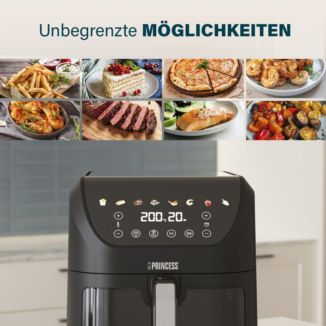 PRINCESS Heißluftfritteuse 01.182257.01.001, 2000 W, 8 l Volumen – 2000 W – Bild 4 von 5
