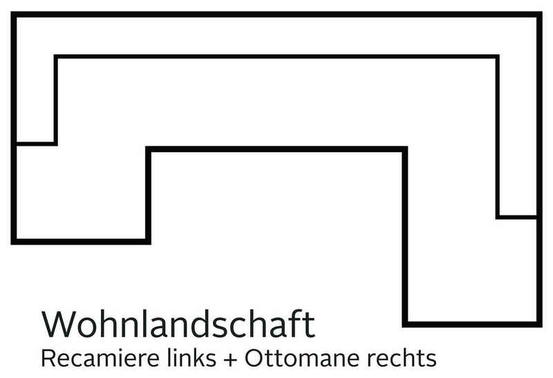 INOSIGN Wohnlandschaft Bono, wahlweise mit Bettfunktion