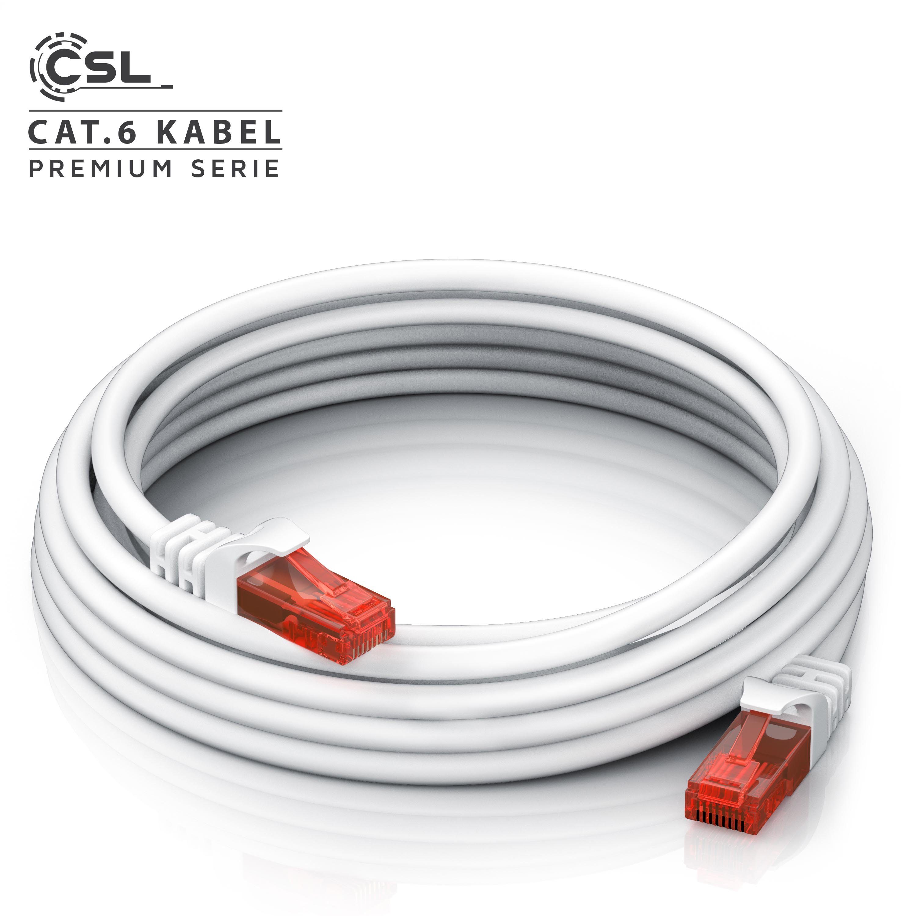 CSL CAT 6 Netzwerkkabel UTP Gigabit 1000 Mbit/s Patchkabel - 2m LAN-Kabel, CAT.6, RJ-45 (Ethernet) (200 cm), für Router, Modem, Switch, PC, ideal für Gaming, St – Bild 4 von 5