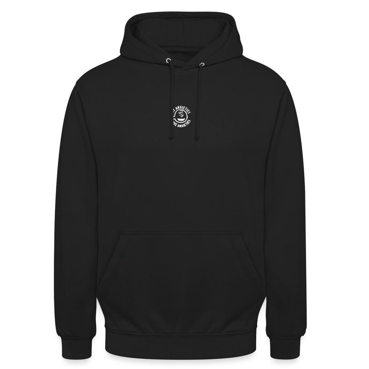 Spreadshirt Hoodie Peanuts Stickmotiv My Anxieties Have Anxieties Unisex Hoodie (1-tlg) Unisex-Schnitt: Sitzt bei Männern körpernah, bei Frauen weit