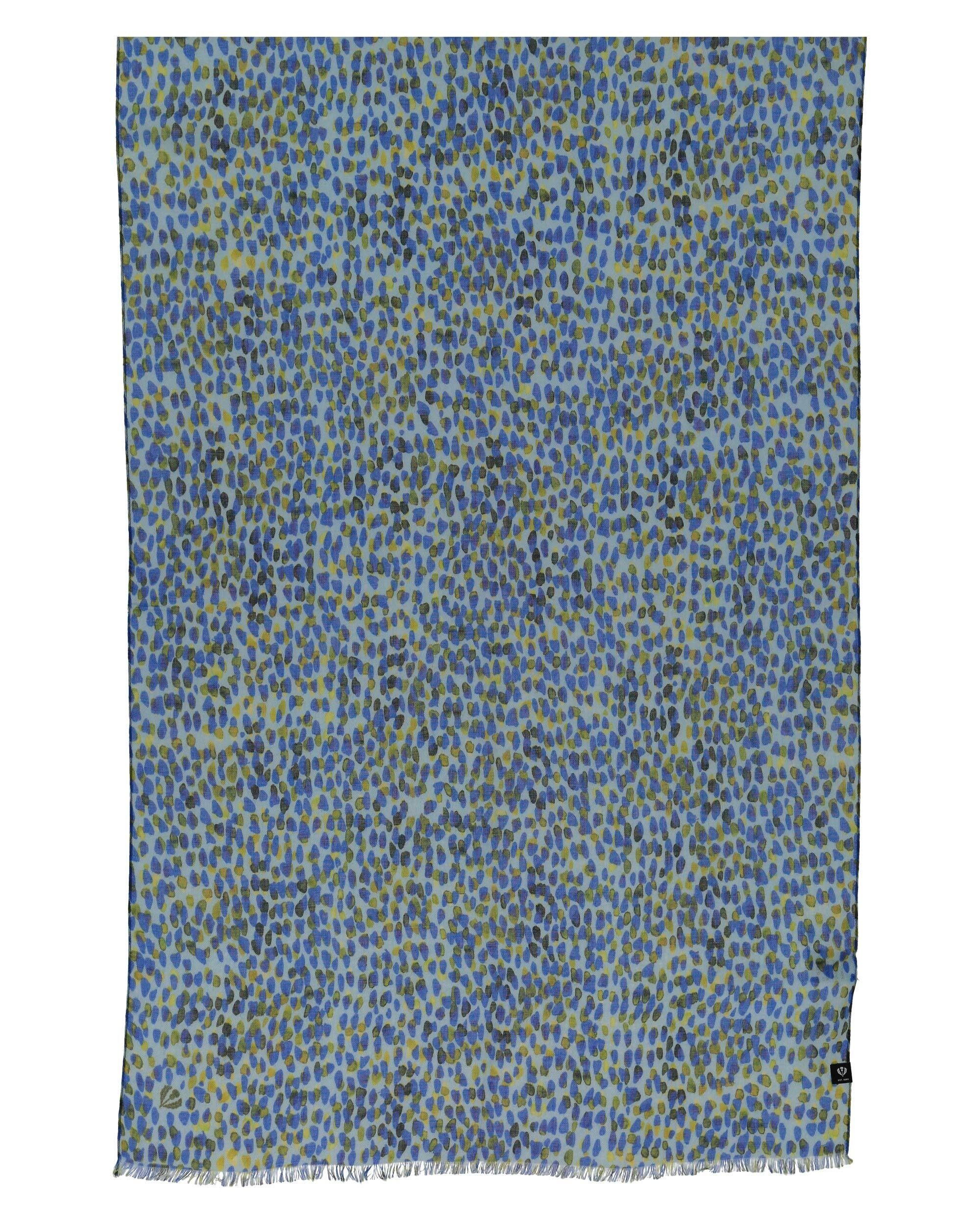 (1-St) digital blue Viskose Modeschal Schal, Fraas