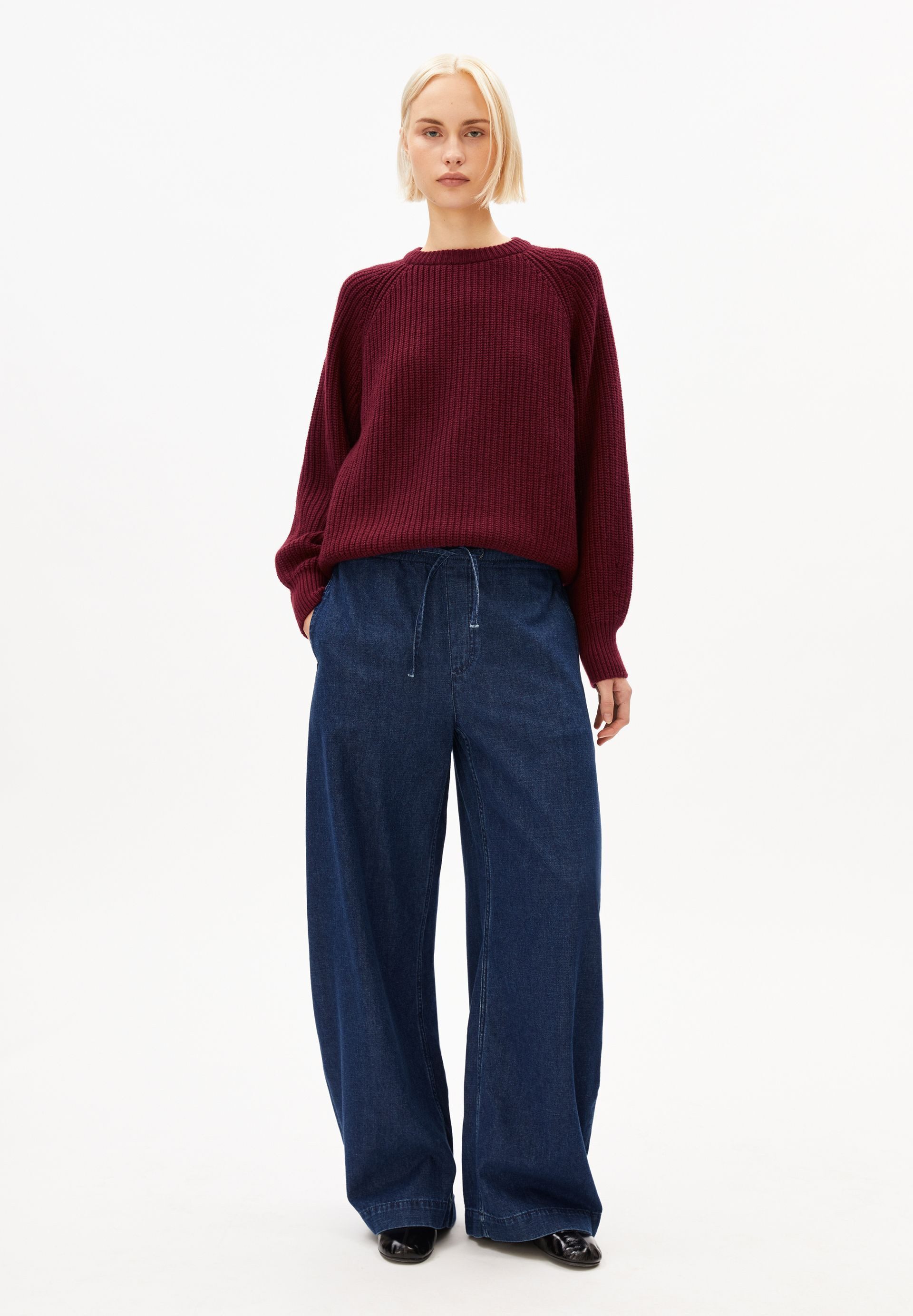 Armedangels Strickpullover KAAGI Pullover aus Bio-Woll Mix Loose Fit