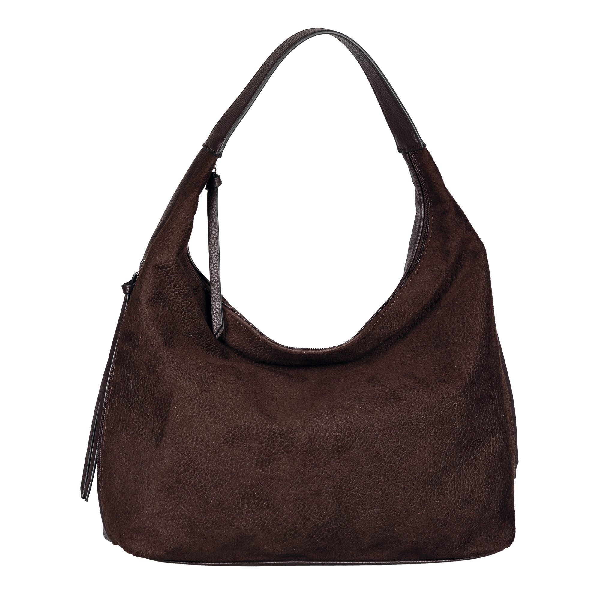 TOM TAILOR Hobo Aiana, Damen Handtasche, mit Fransen-Reißverschluss