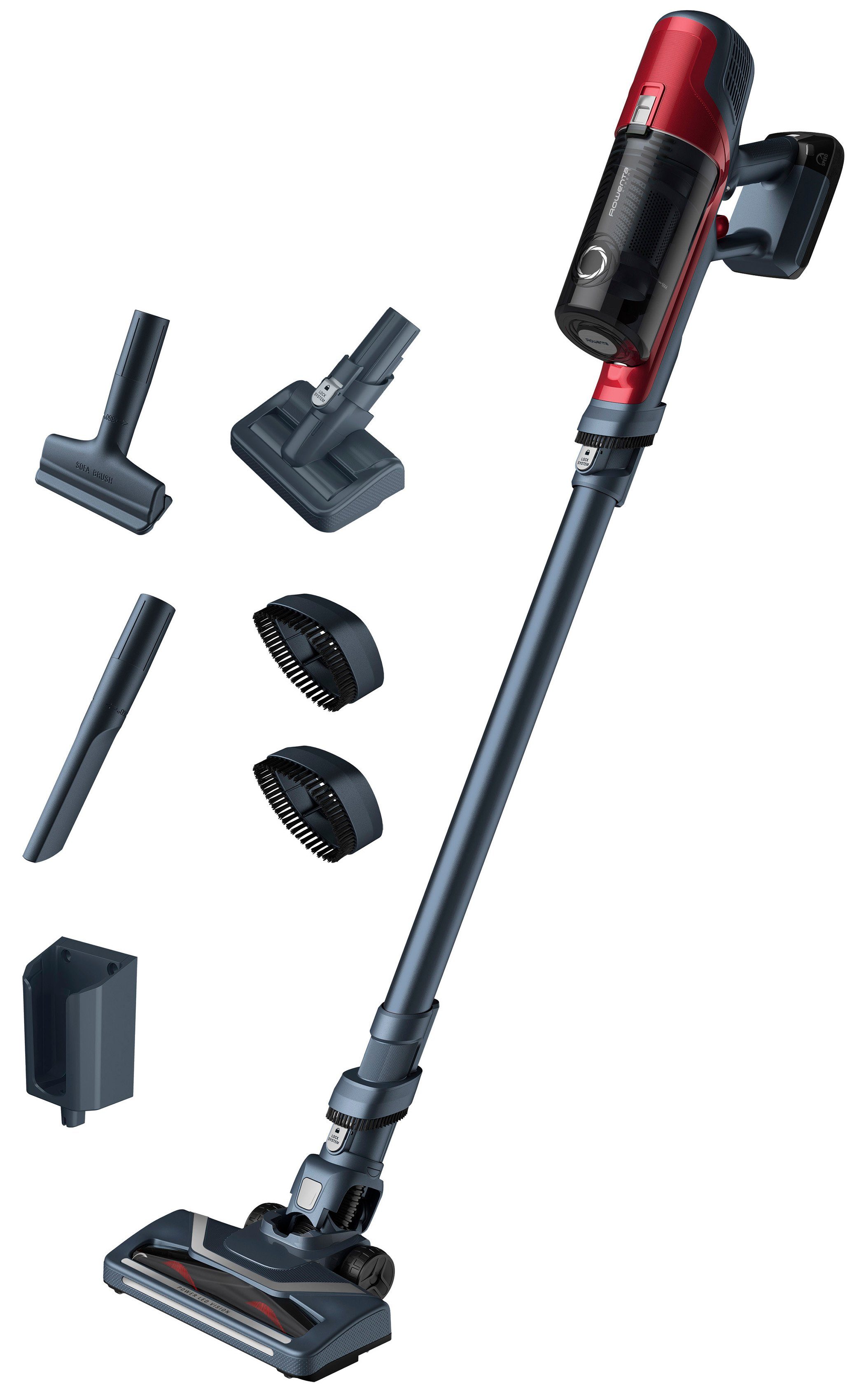 Rowenta Akku-Hand-und Stielstaubsauger RH6878 X-Pert 6.60 Animal, 100 W, beutellos, 45 Min. Laufzeit, herausnehmbarer Akku, integriertes Zubehör