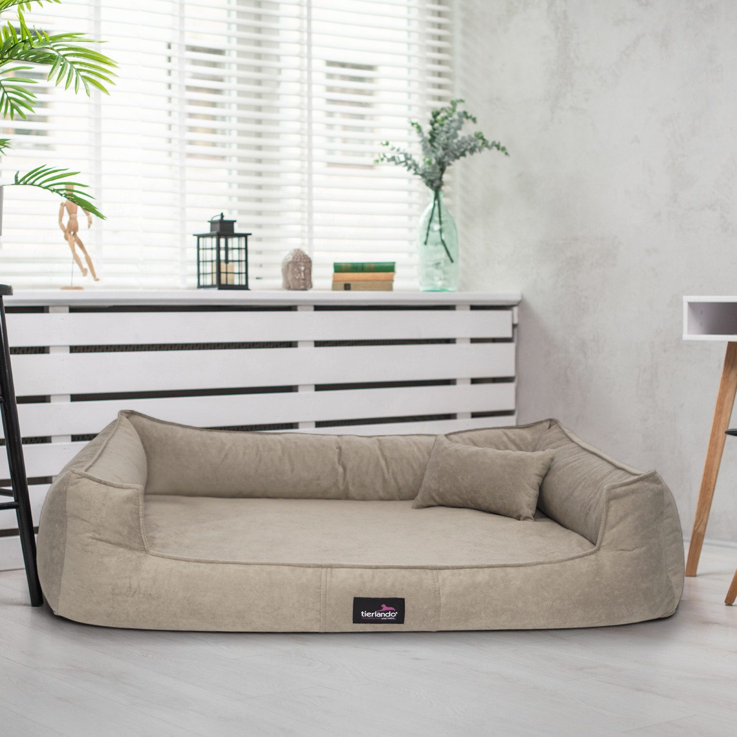 tierlando® Tierbett Orthopädisches Hundebett BRUCE VELOURS Waschbar Große Hunde, orthopdisch, waschbar, samtweich