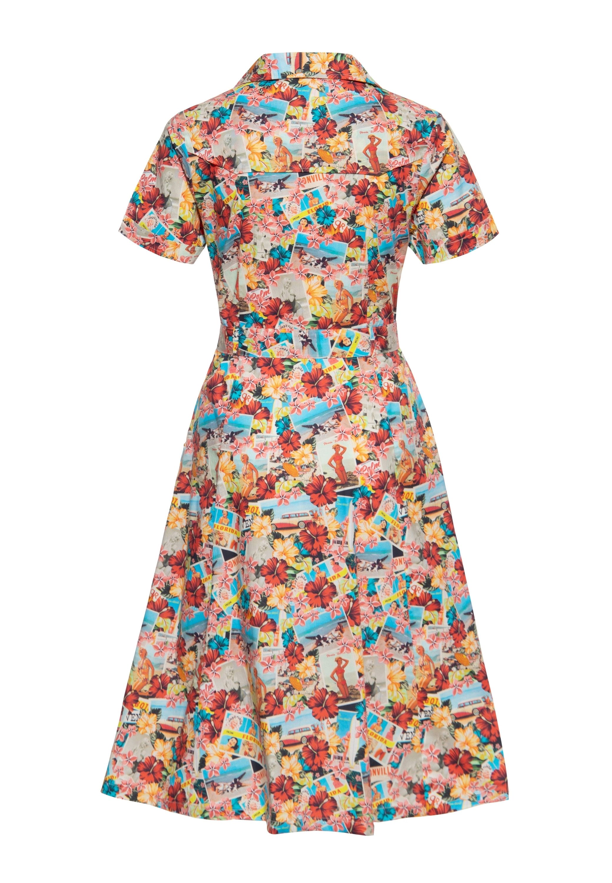 QueenKerosin Sommerkleid Beaches (1-tlg) im 50s-Style günstig online kaufen