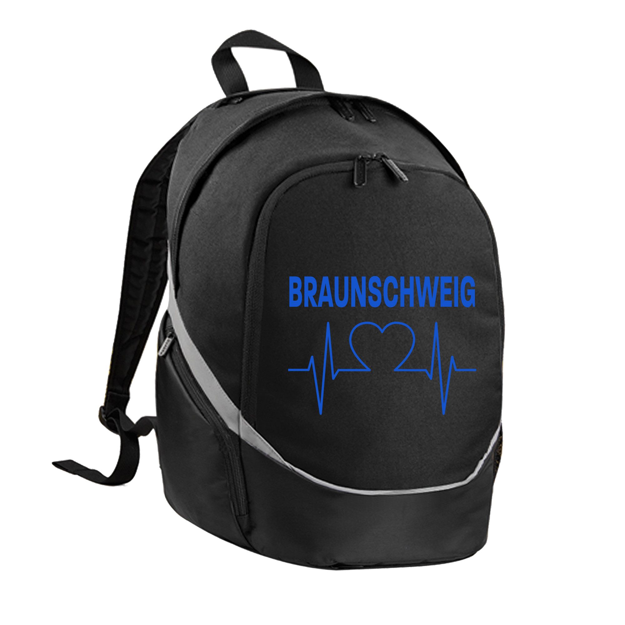 multifanshop Rucksack Braunschweig - Herzschlag - Tasche