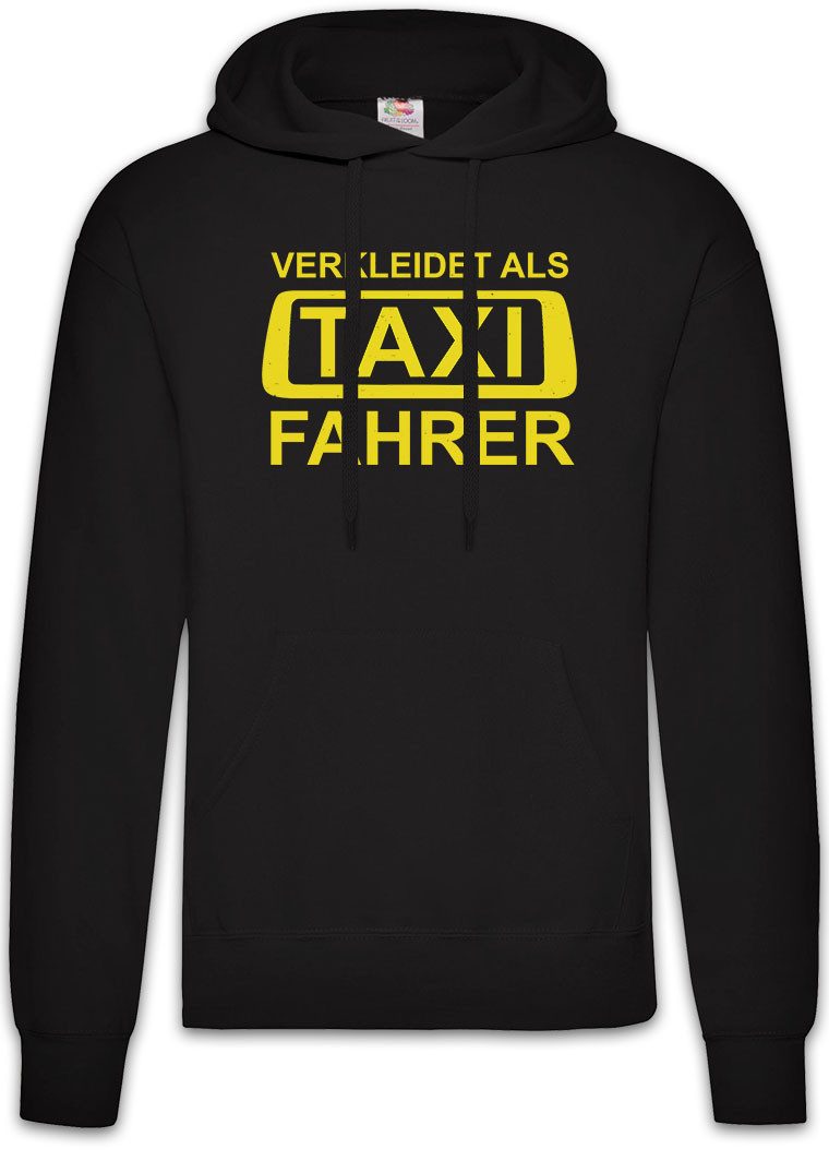 Hoodie Verkleidet als Taxi Fahrer Herren Hoodie Fasching Kostüm Taxifahrer