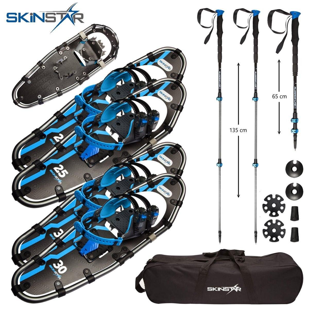 SkinStar Schneeschuhe SKINSTAR Schneeschuhe SET Alu-Rahmen Schneeschuhwandern Tourenski