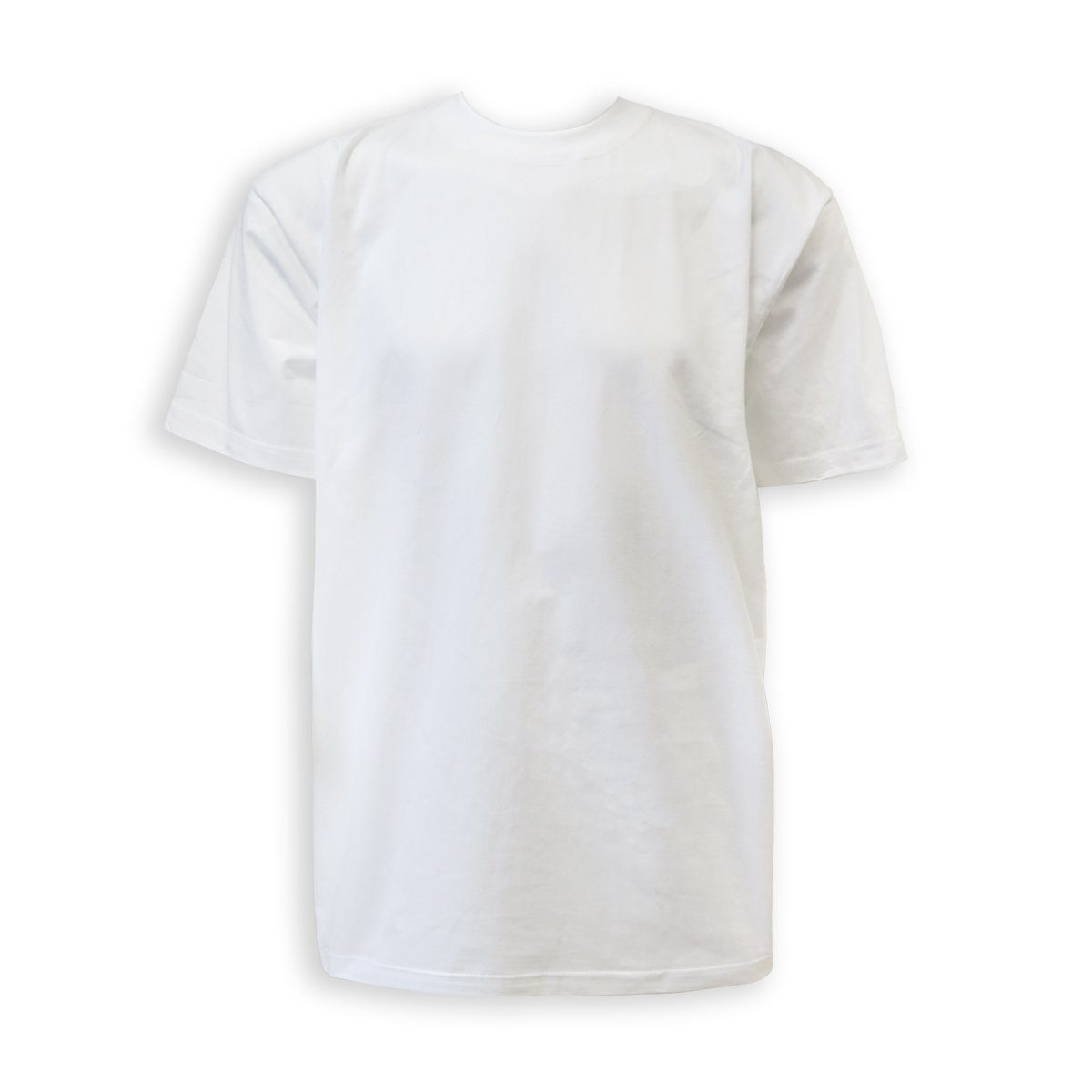Einfarbig Originelli Sonia Herren Baumwolle Basic T-Shirt "Uni" T-Shirt weiss
