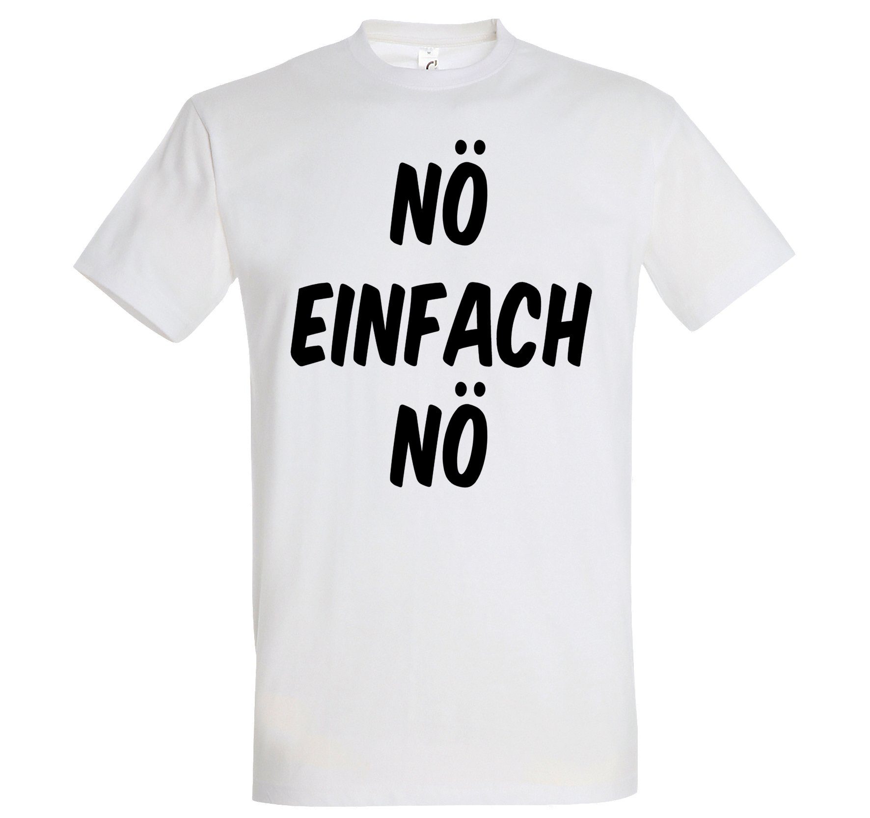 Youth Designz Einfach Lustigem Shirt mit Weiss Nö Spruch Nö T-Shirt Herren
