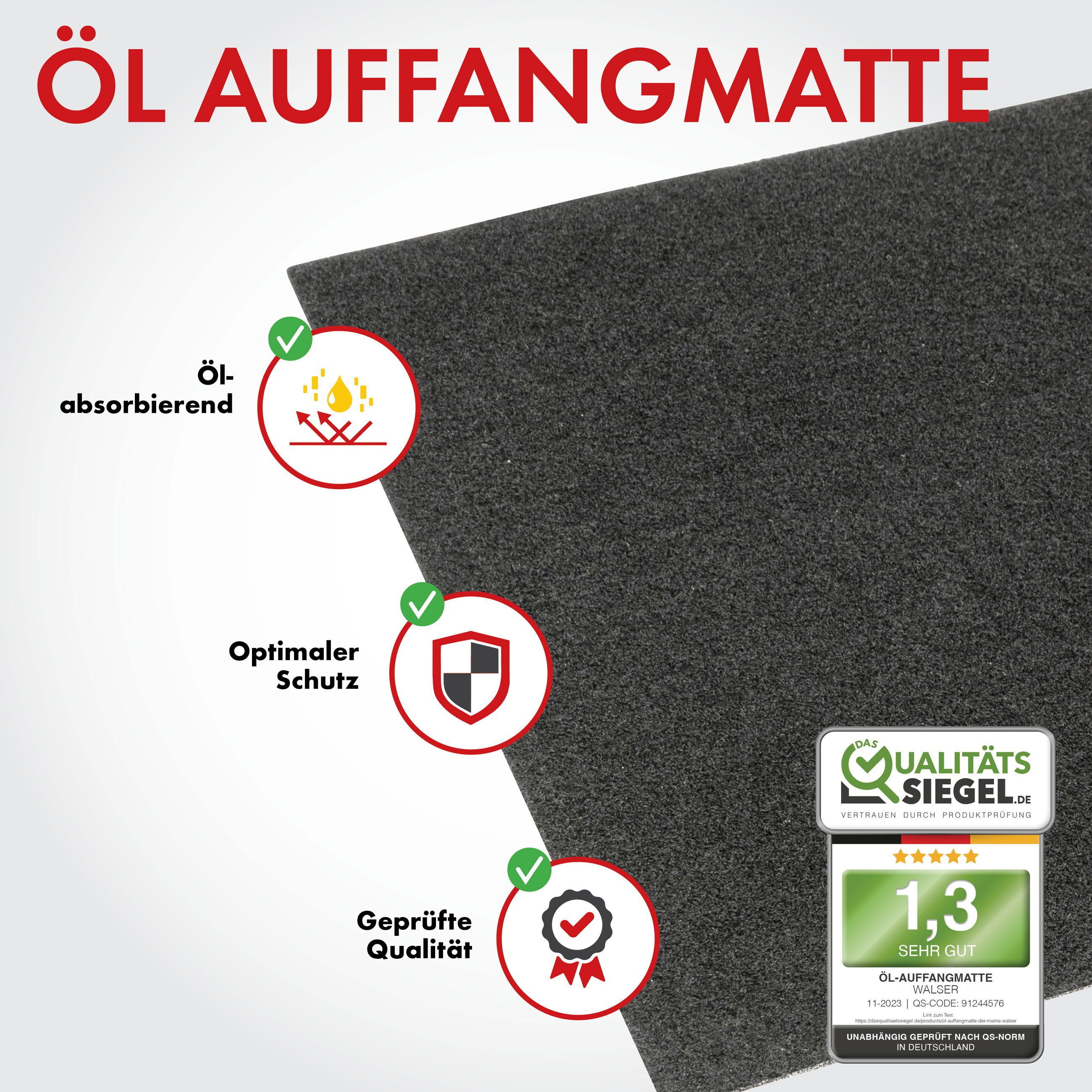 WALSER Autoplane Öl Auffangmatte (1-St., 1 Stück)