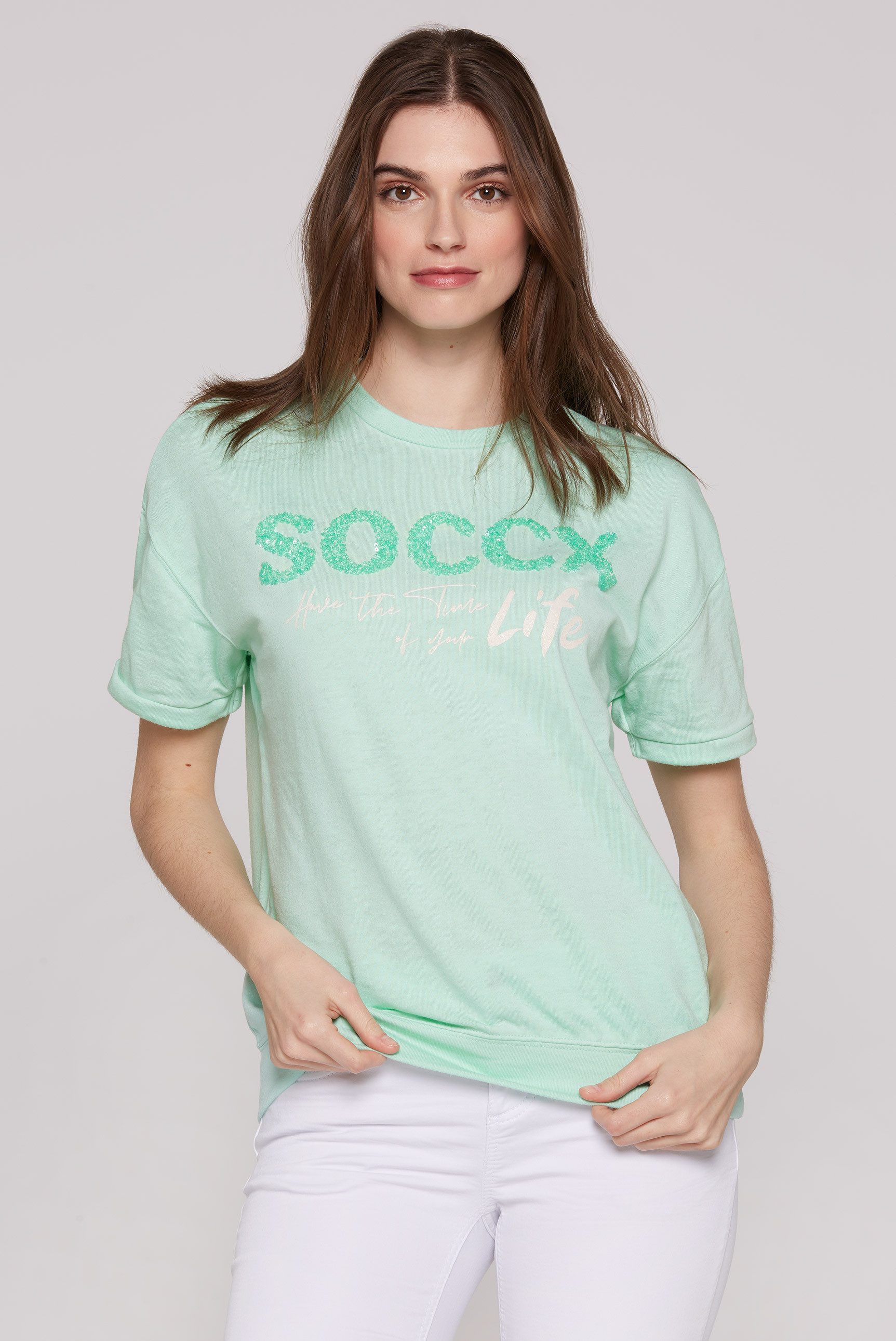 SOCCX Sweater mit Baumwolle günstig online kaufen