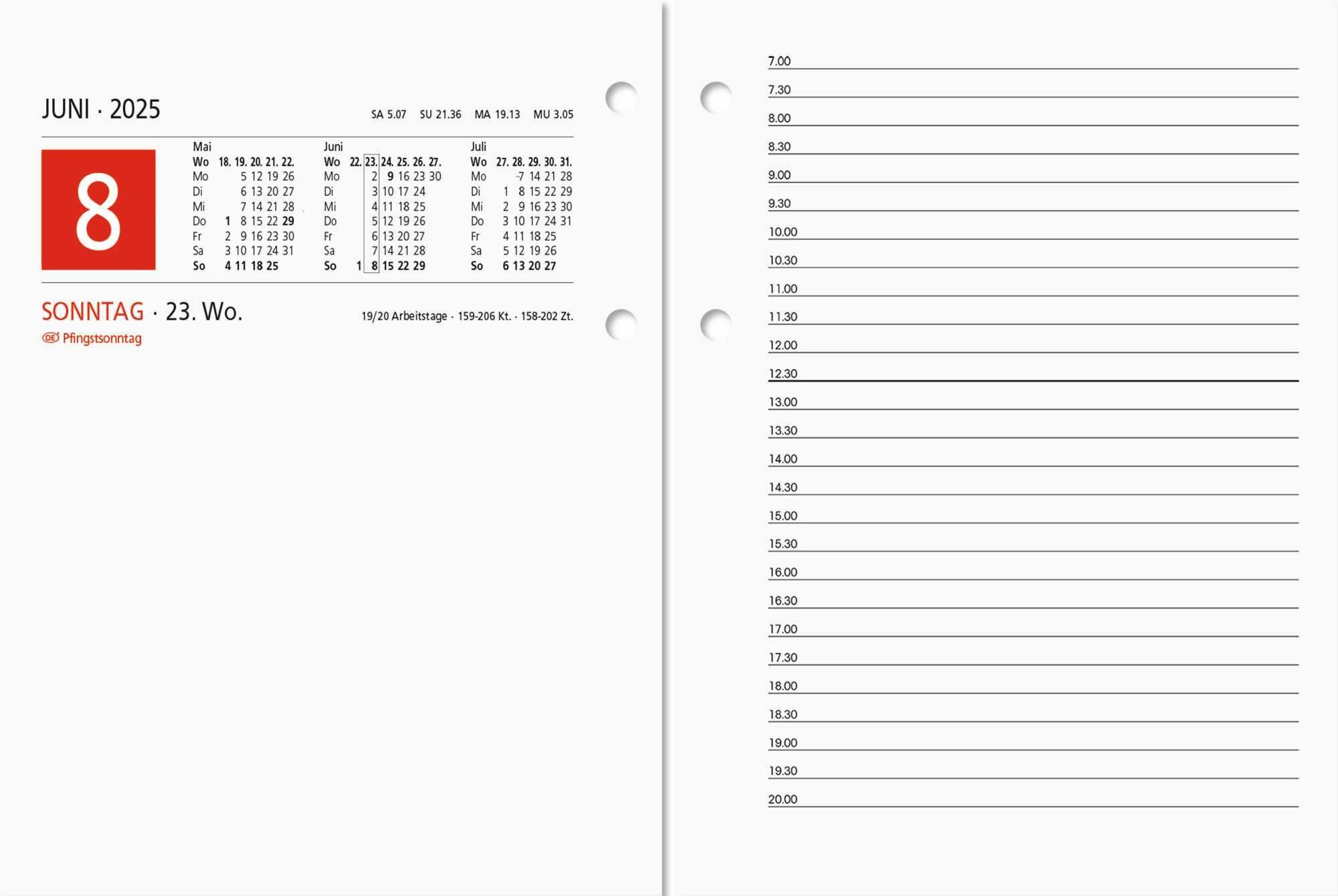 ZETTLER Schreibtischkalender ZETTLER 602656 Umlegeblock 338 - 1 Tag / 2 Seiten, 11 x 15 cm