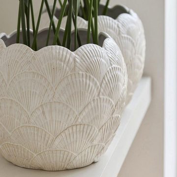 Rivièra Maison Blumentopf Vase Übertopf Muschel Shell (20cm)