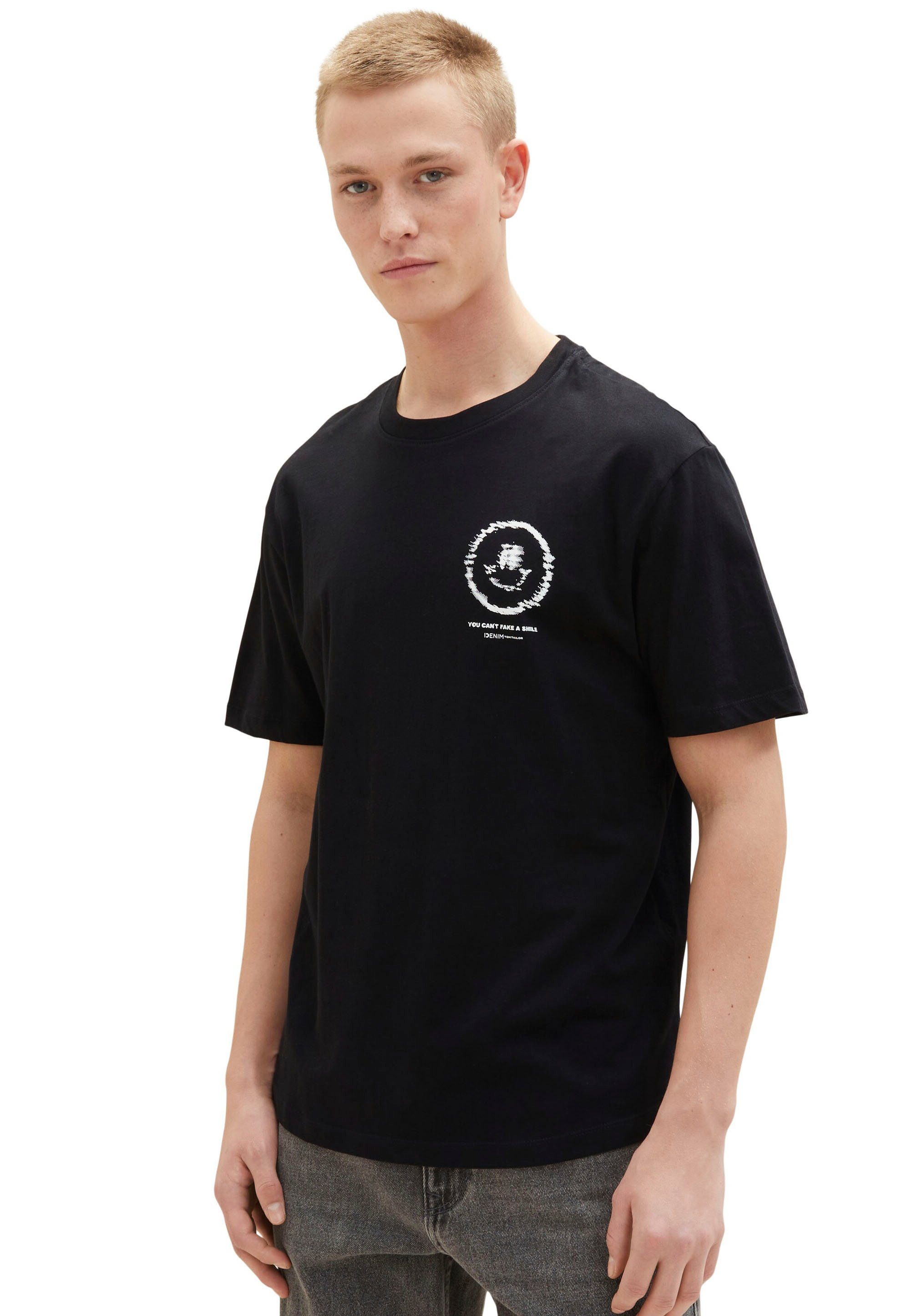 schwarz Denim TAILOR TOM T-Shirt