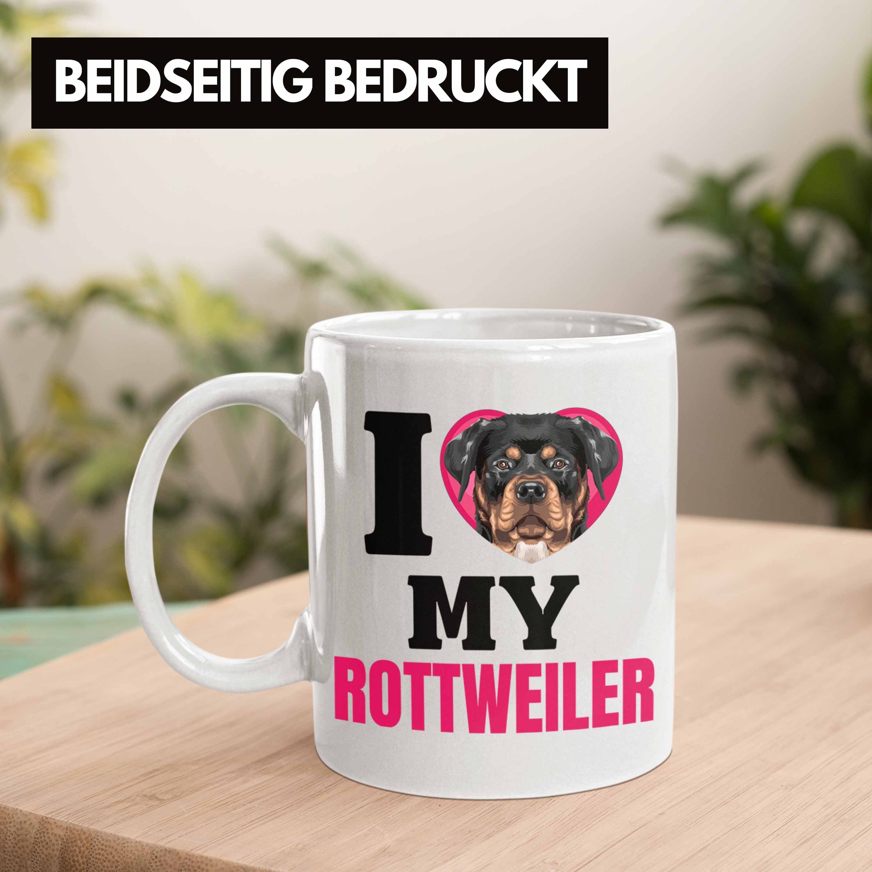 Tasse Tasse Lo Geschenk Trendation Lustiger Weiss Besitzerin Spruch Geschenkidee I Rottweiler