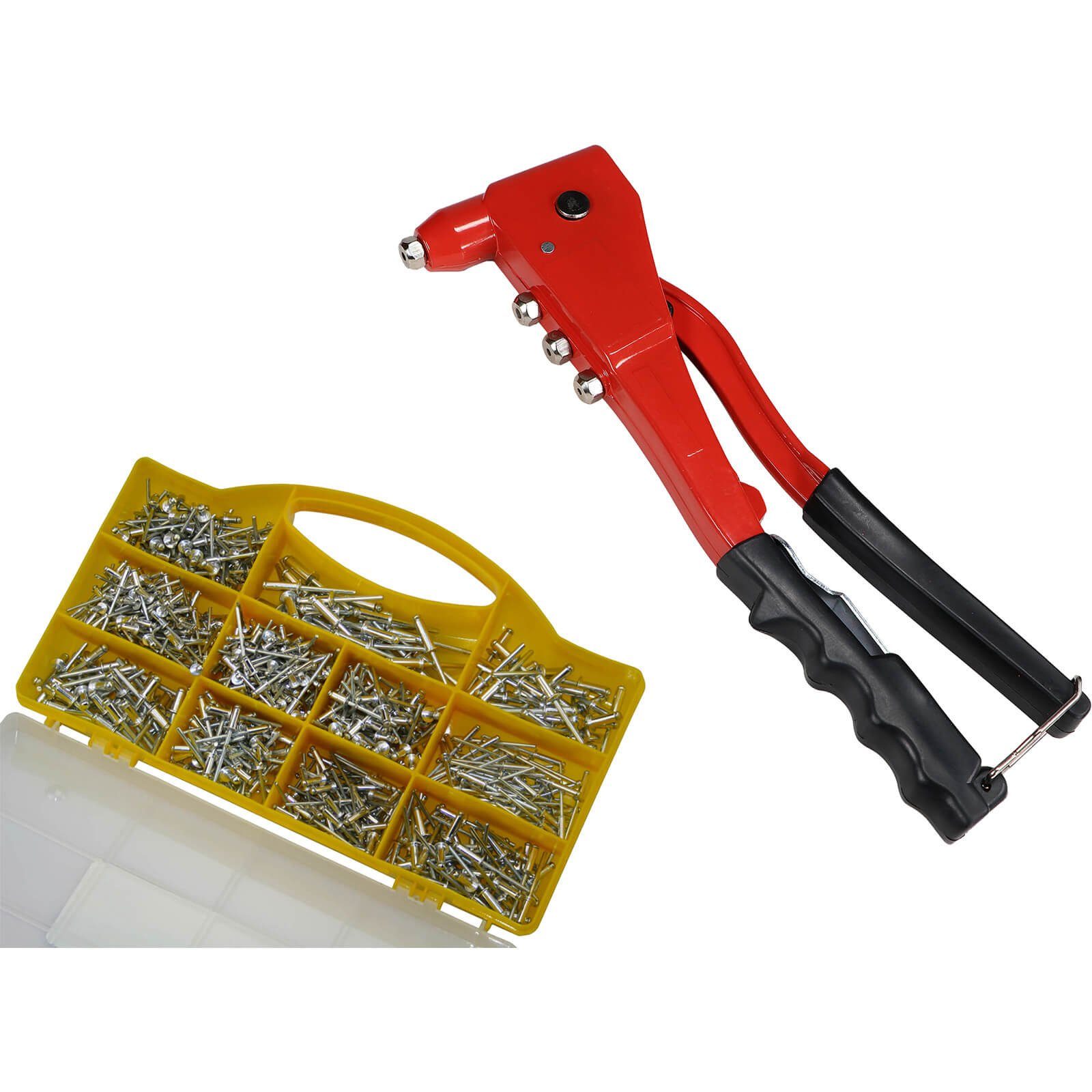 peveha24 Blindniete Blindnietzange Nietenzange mit 650 teiligem Blindnieten Popnieten