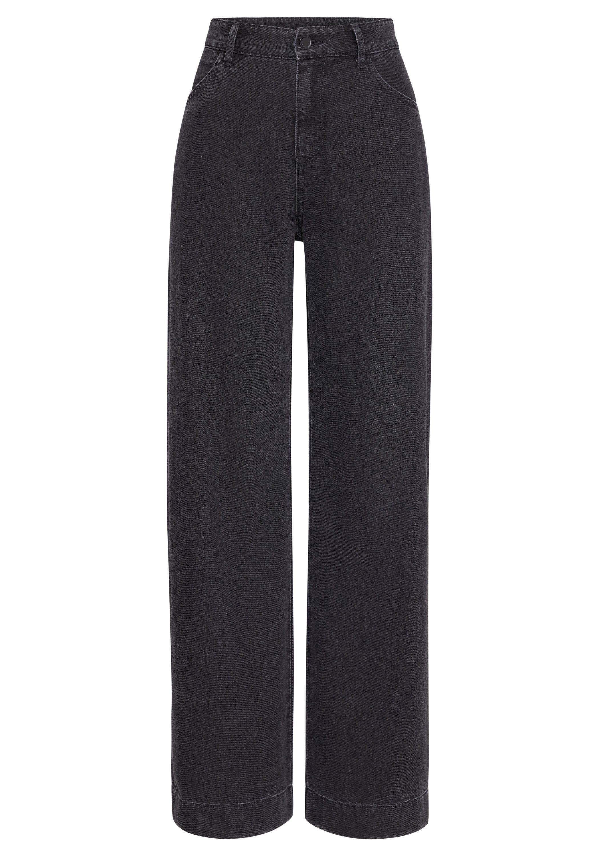 Paddock's Relax-fit-Jeans MARLENE Dunkelgraue Relaxed Fit günstig online kaufen