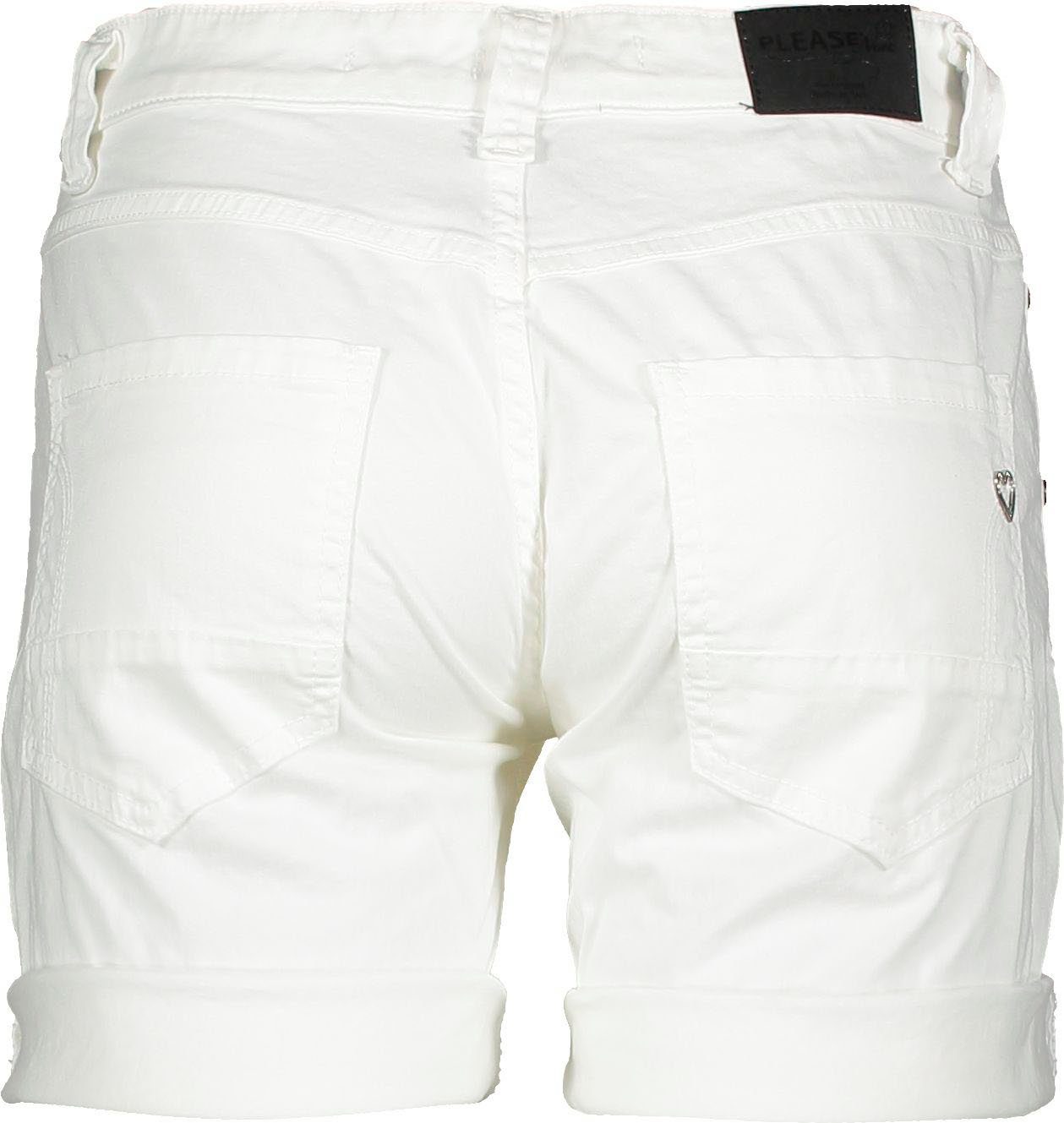 ottico bianco Please Boyfriend Jeans Shorts