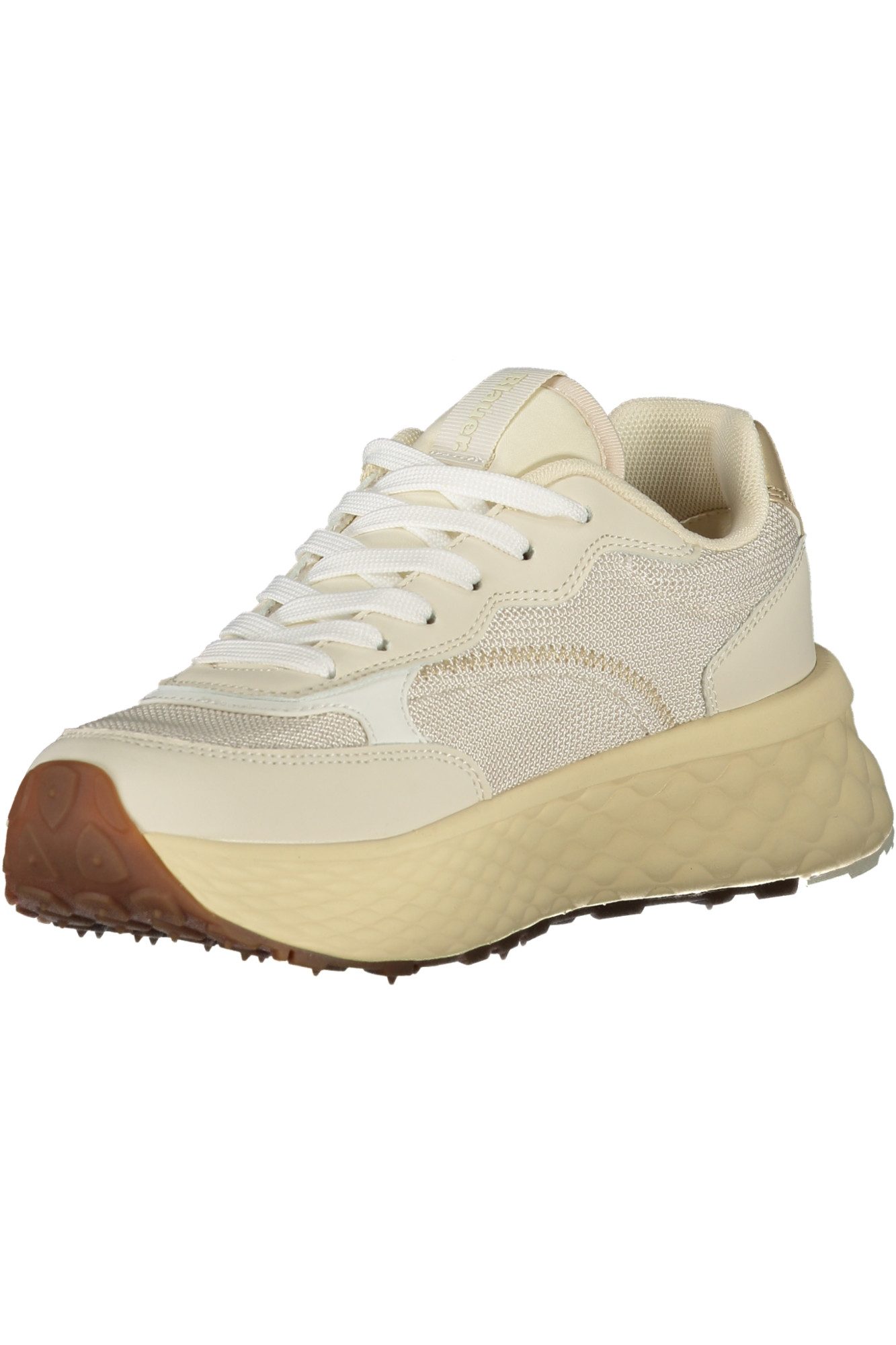 Blauer Sneaker Elegante beige Sportschuhe mit goldenen Details und