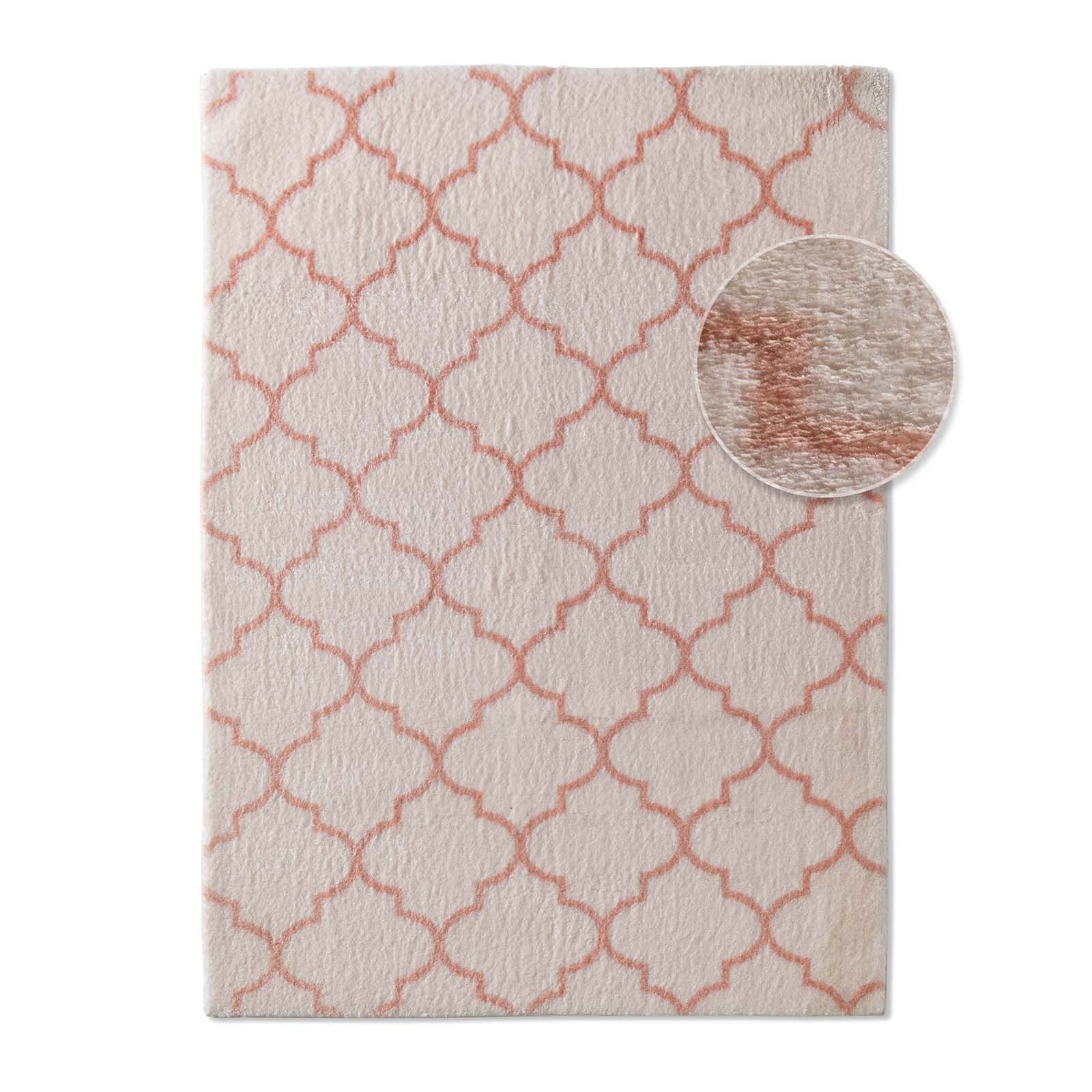 TaraCarpet Teppich Valetta Florentiner 52, rechteckig, Höhe: 19 mm, Skandi designer kurzflor waschbar Wohnzimmer Schlafzimmer 050x080 cm