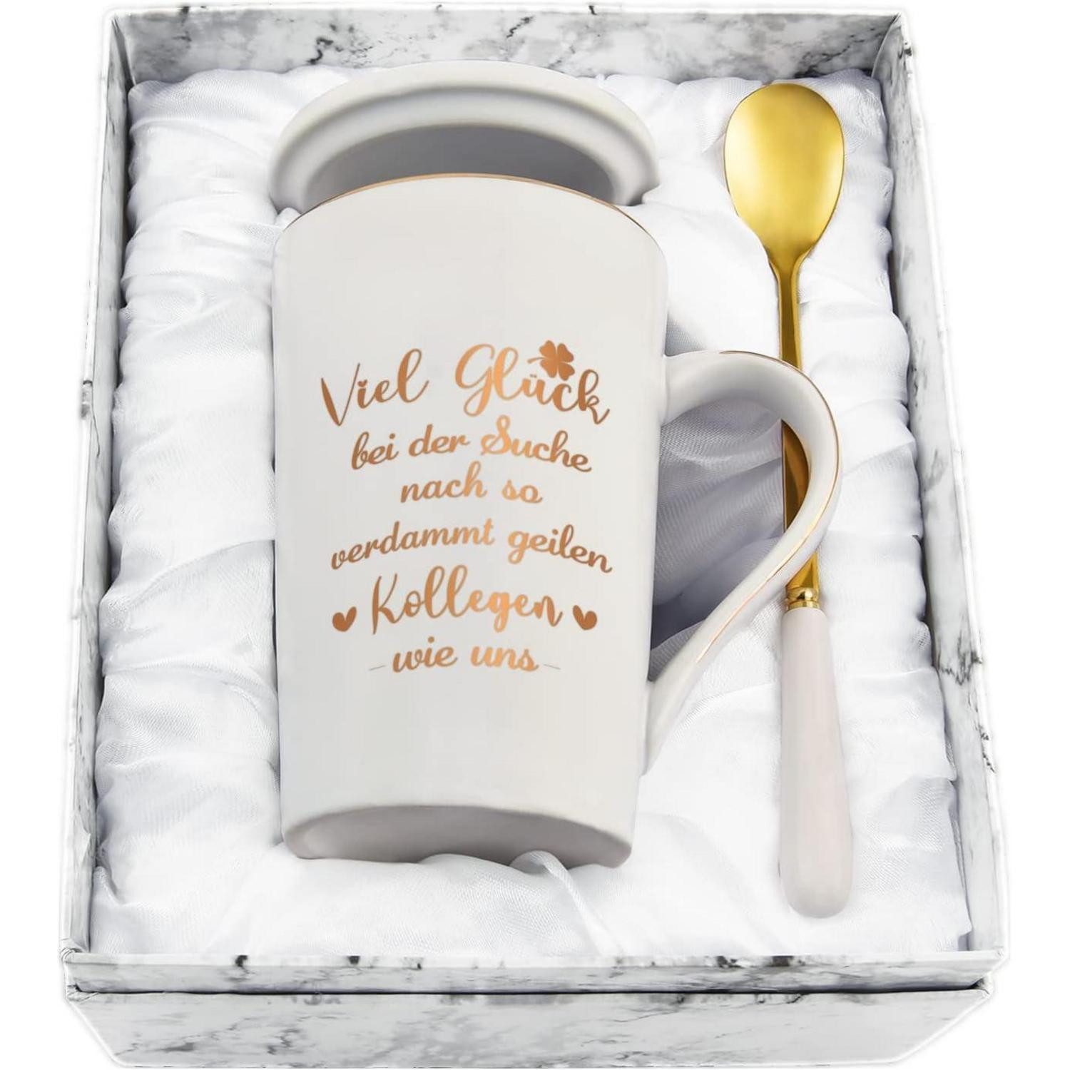 LuxusKollektion Badaccessoire-Set Tasse Abschiedsgeschenk Kollegin Spruch V günstig online kaufen