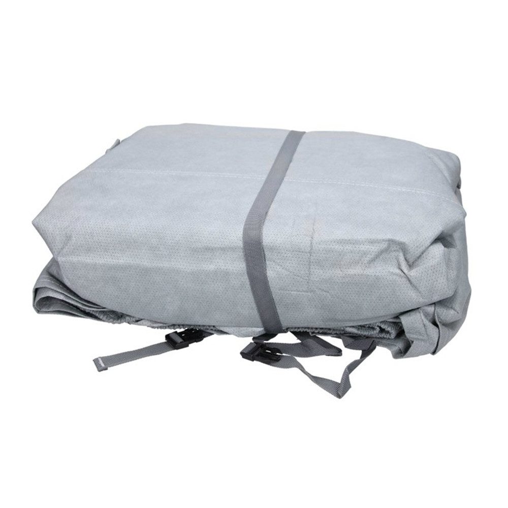 ECD Germany Car Cover, Full Garage, 4-Layer Waterproof, Car Garage Cover, Car Cover, Full Garage, 482x178x119cm Grey L, Protective Cover, UV Protection