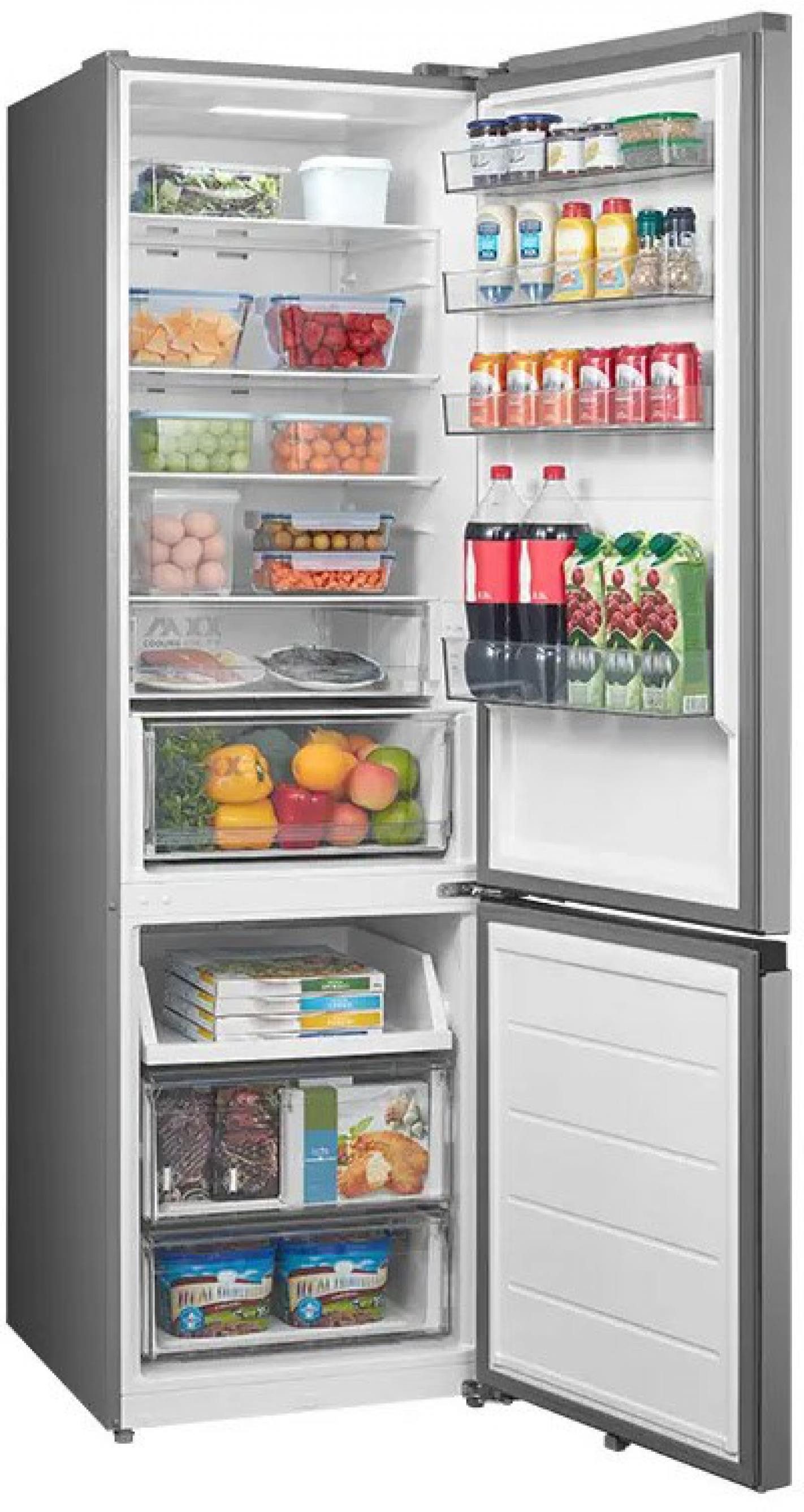 Midea Kühl-/Gefrierkombination MDRB600MIC46, 201.0 cm hoch, 59.5 cm breit, Platinum Fresh