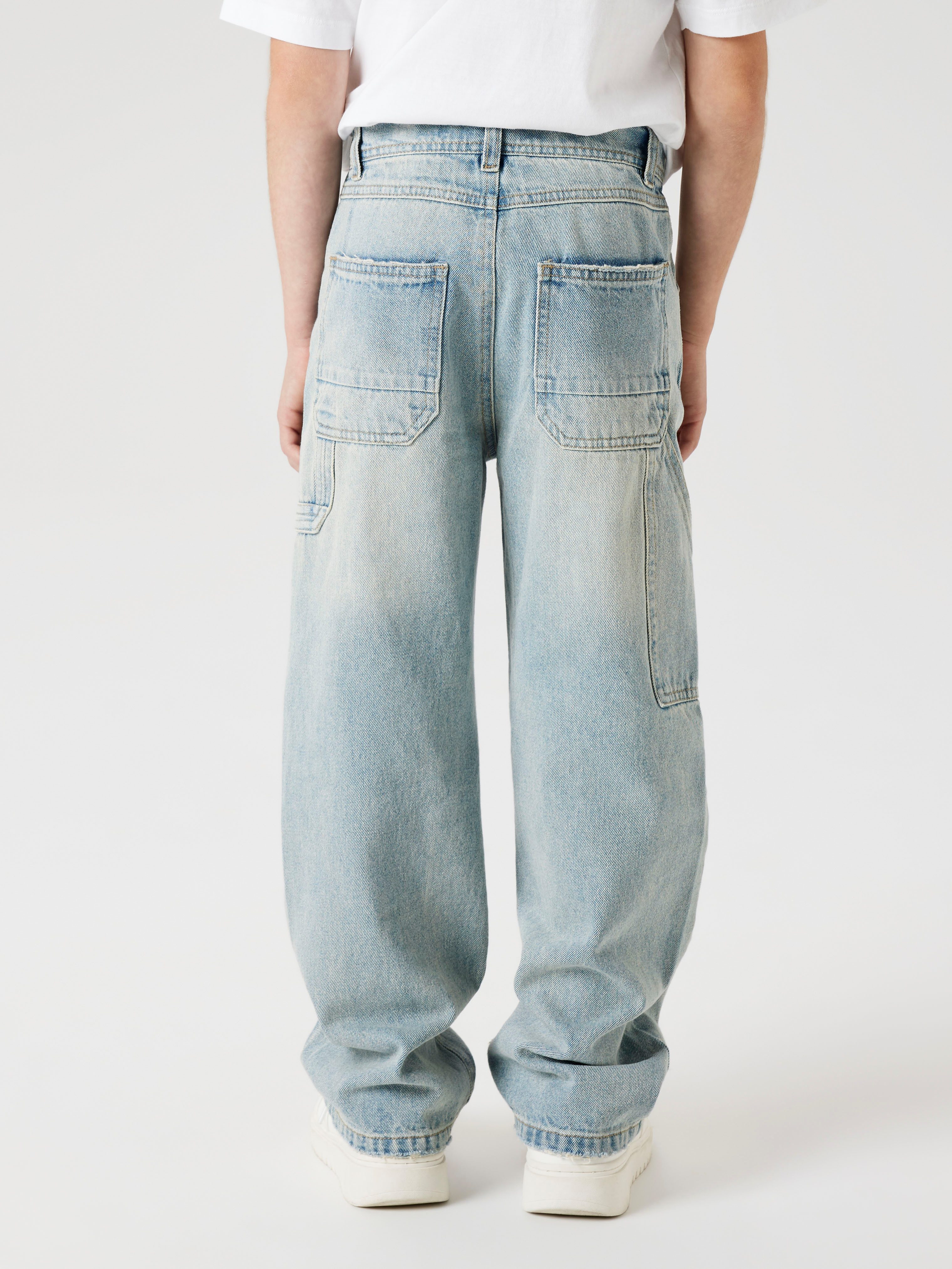 name it 5-Pocket-Jeans NKMRYAN für Jungen mit geradem Bein und 5-Pocket-Style unifarben, casual, straight fit, Baumwolle, Denim