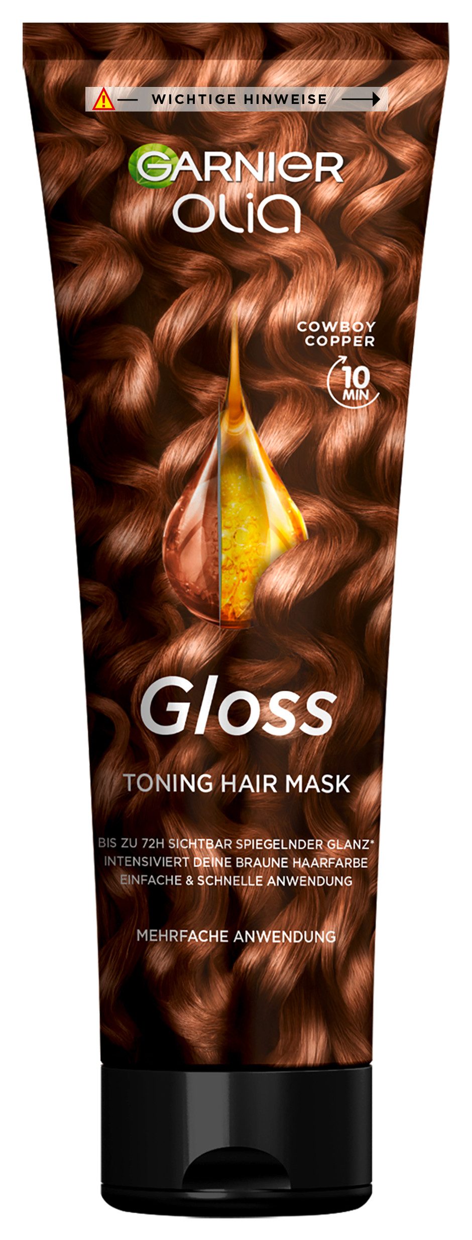 GARNIER Coloration OLIA GLOSS TINTED HAIR MASK, für getöntes Haar, mit Tocopherol