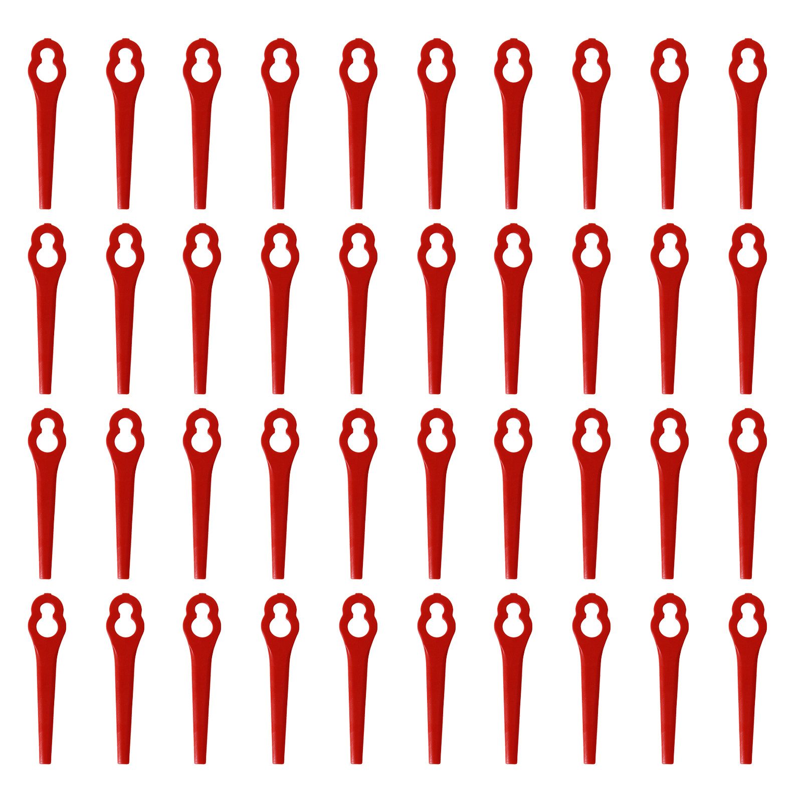 TRUTZHOLM Motorsensenmesser 40x Ersatzklingen für Rasentrimmer Rasenkantenschneider Nylonmesser (Set, 40-St)