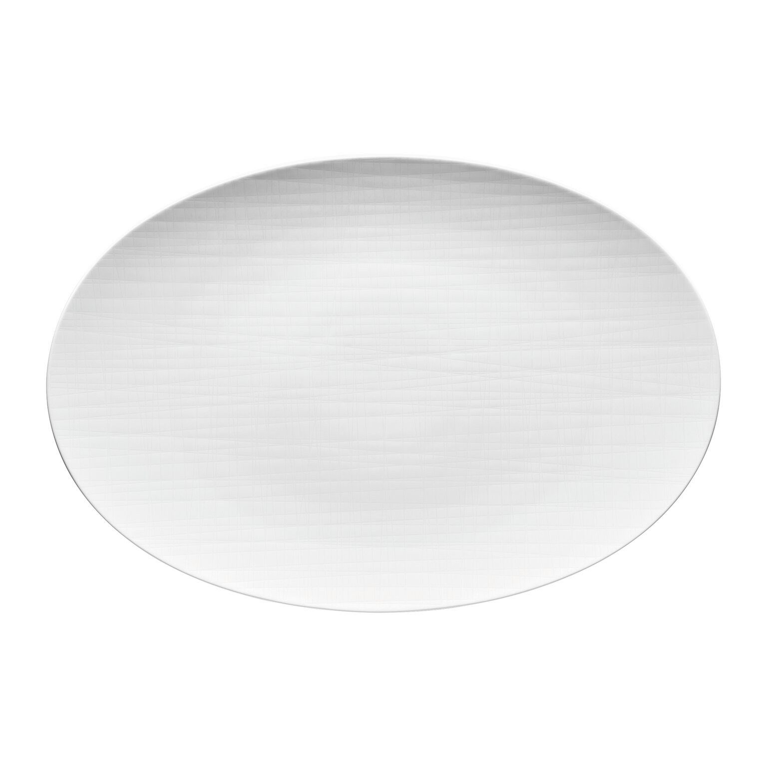 Rosenthal Servierplatte Rosenthal Mesh Platte, Porzellan, Porzellan