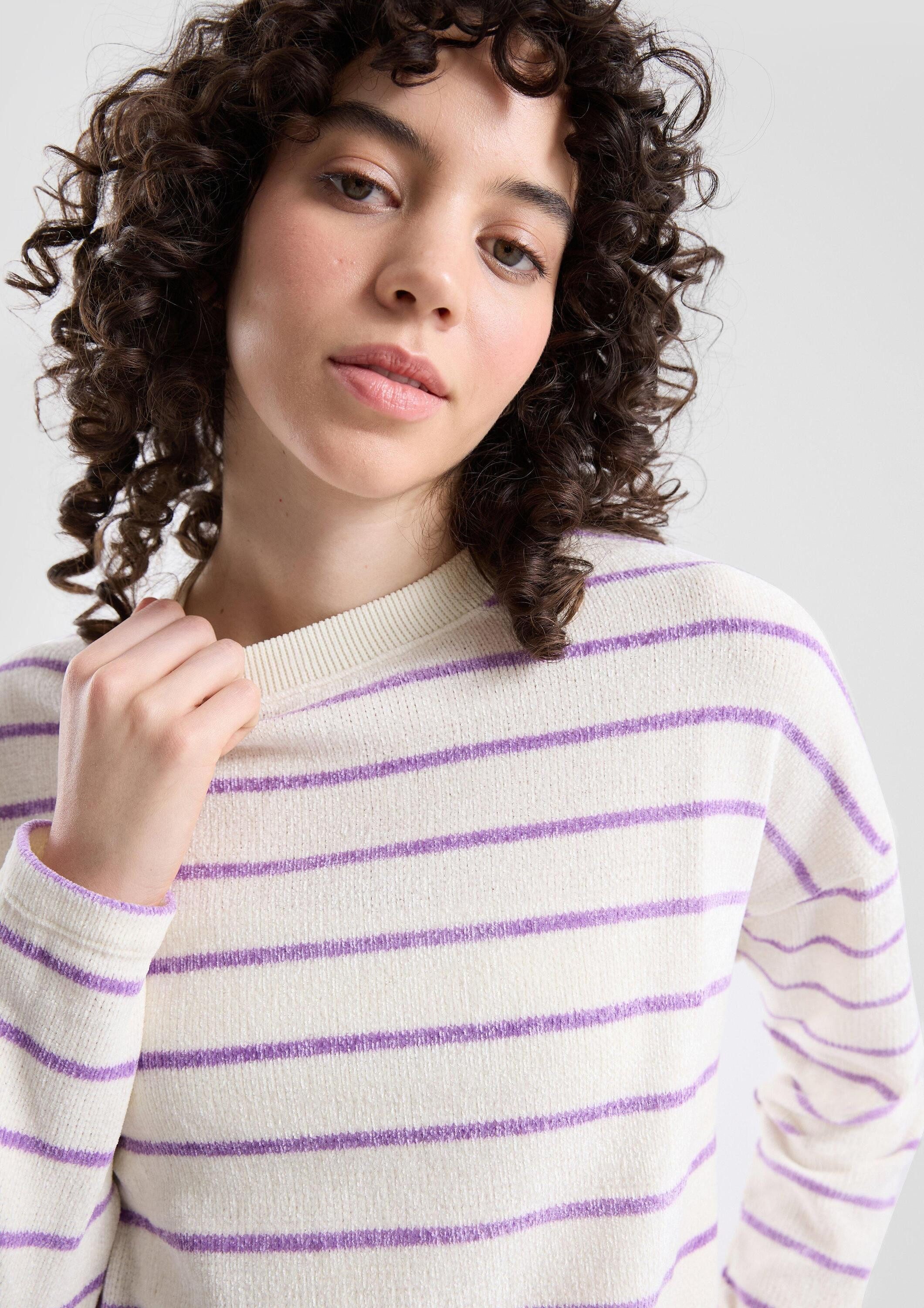 QS Longpullover Strickpullover Weicher Pullover