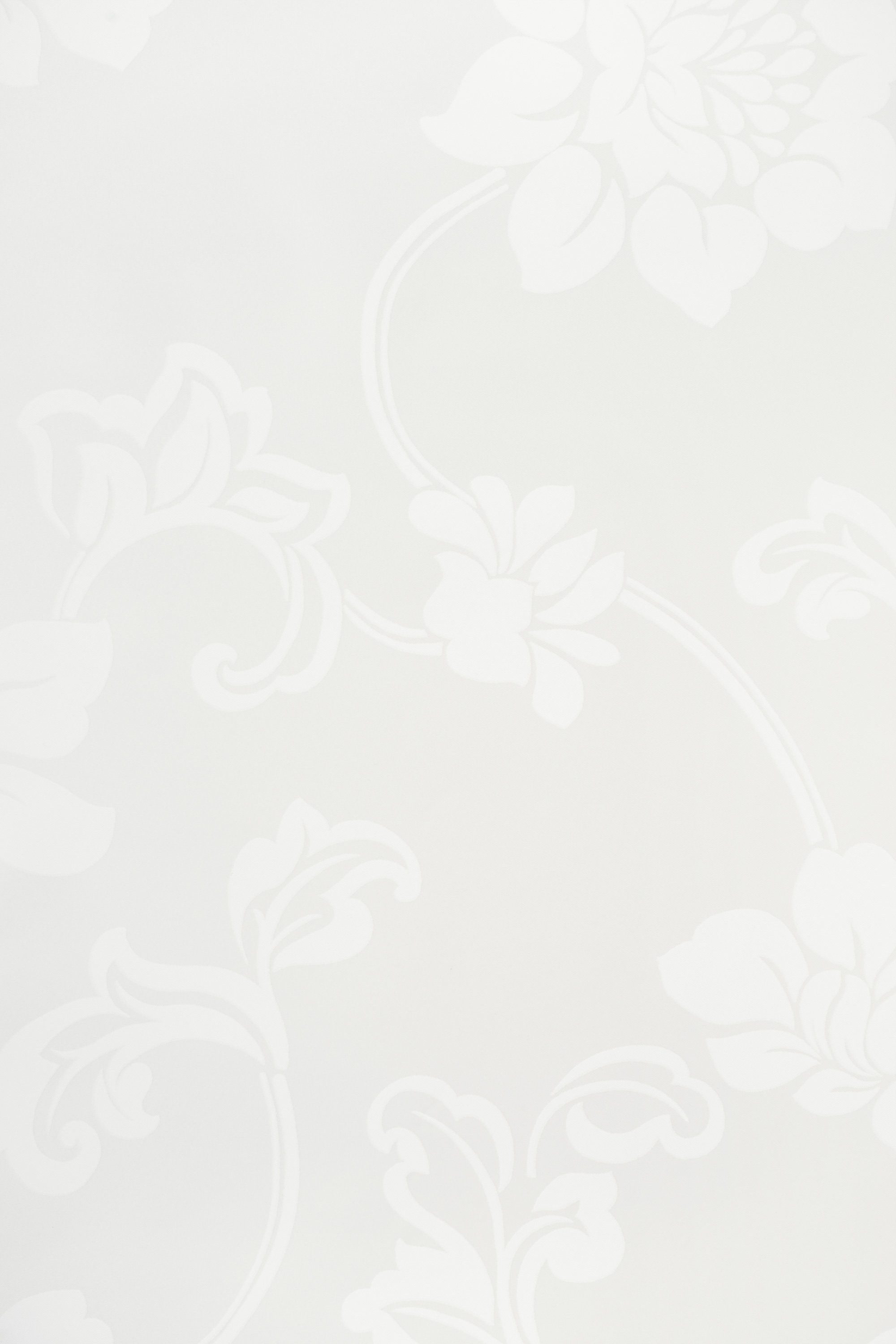 Verdunklungsrollo Verdunkelungsrollo Blumenmuster Weiß, LYSEL®, abdunkelnd, günstig online kaufen