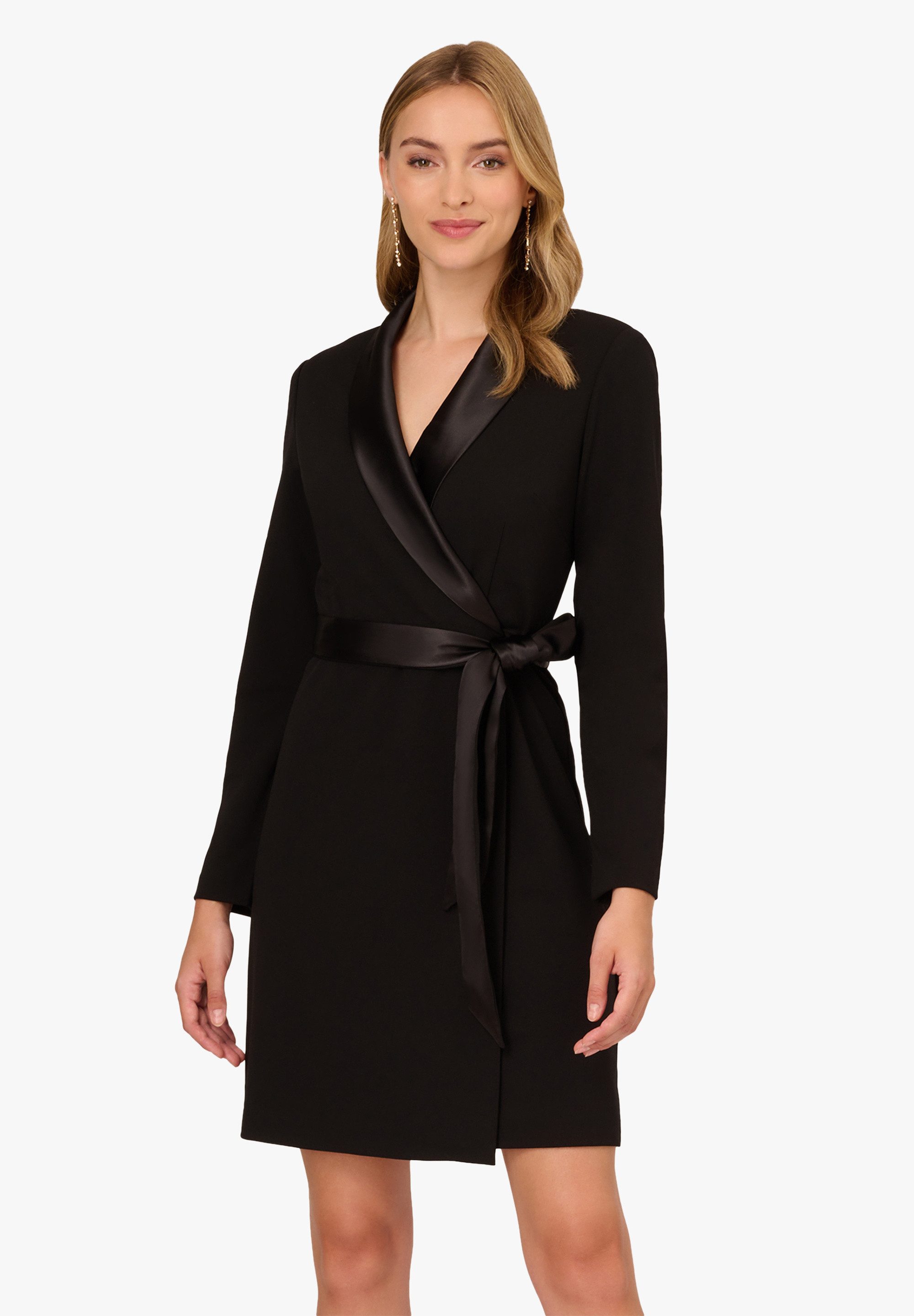 Adrianna Papell Abendkleid Knit Crepe Tuxedo A-Line Dress Modern, raffinier günstig online kaufen