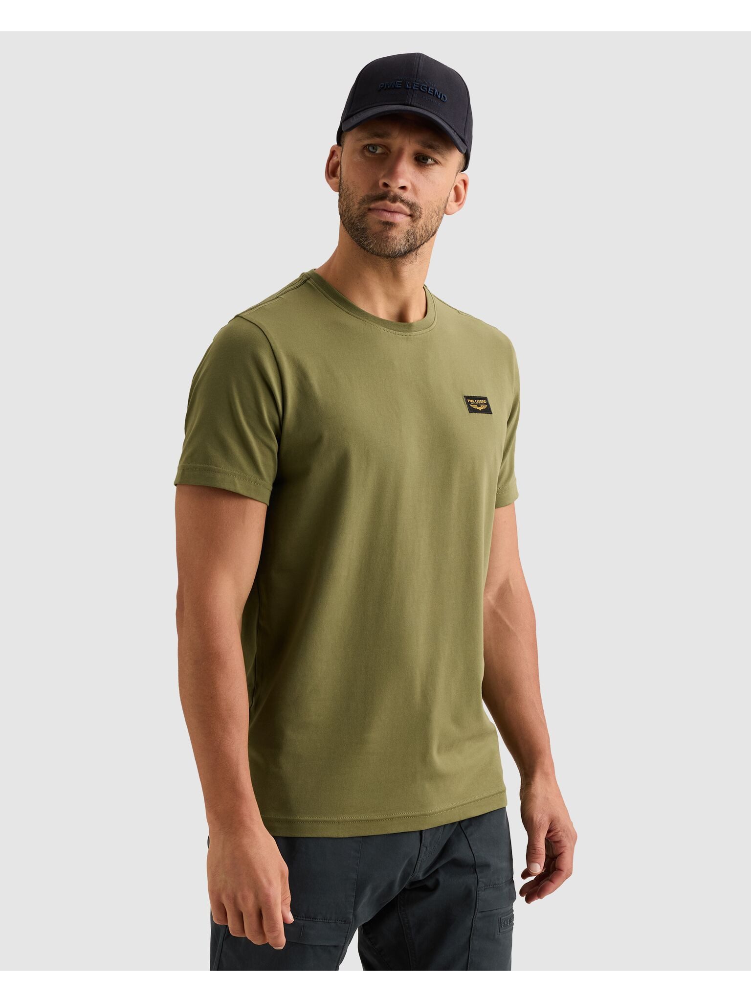 PME LEGEND T-Shirt mit Logobadge