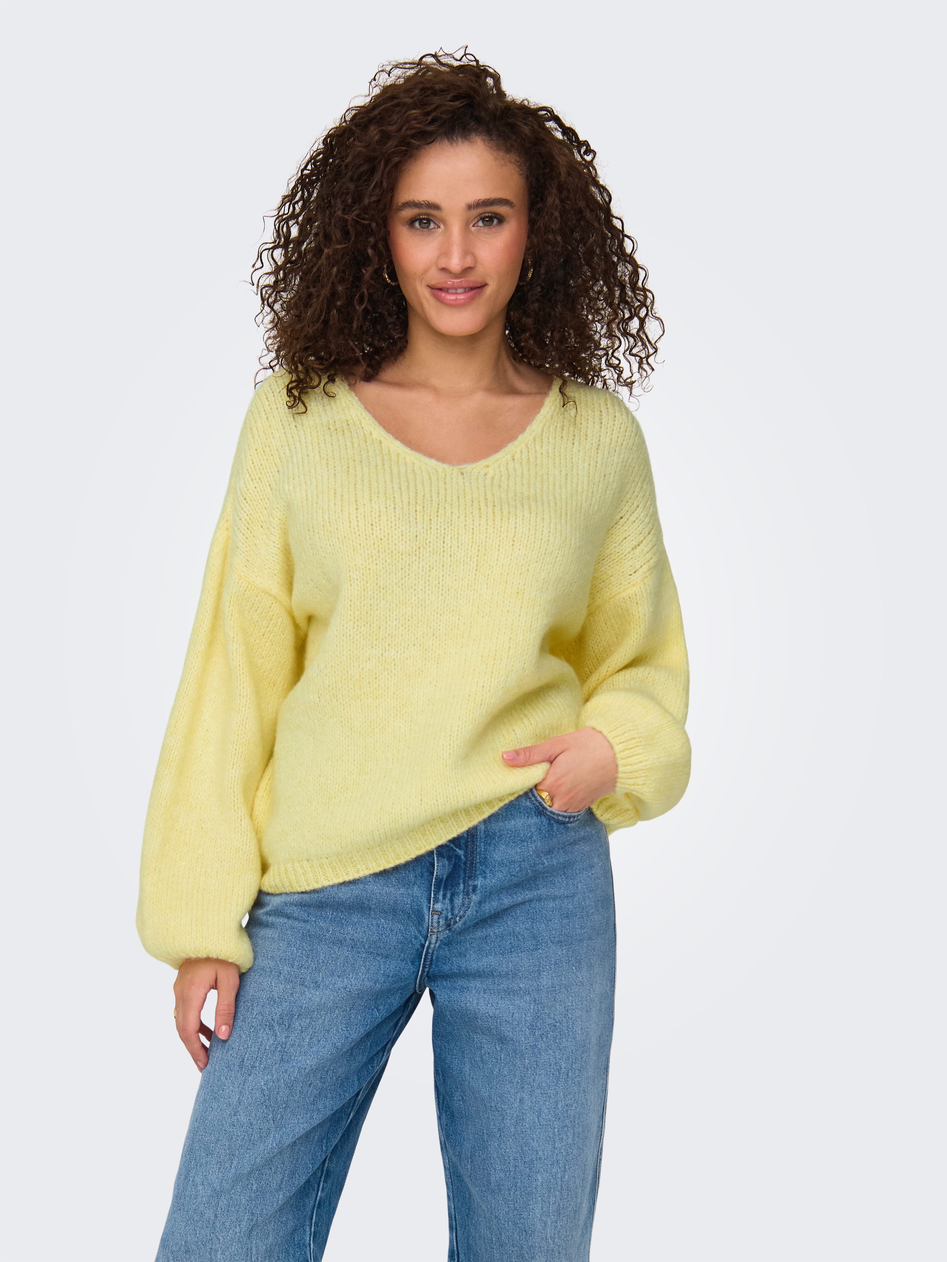 JDY V-Ausschnitt-Pullover JDYDINEA L/S REVERSIBLE PULLOV. KNT NOOS der V-Au günstig online kaufen