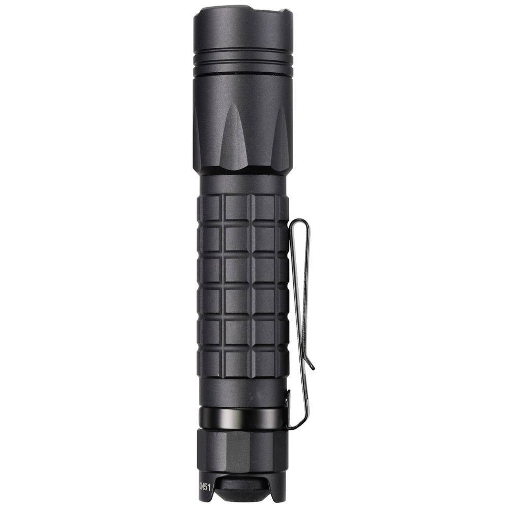 Sygonix Taschenlampe LED-TASCHENLAMPE SY-5469504, mit Gürtelclip, IP68 (wasserdicht), mit Stroboskopmodus